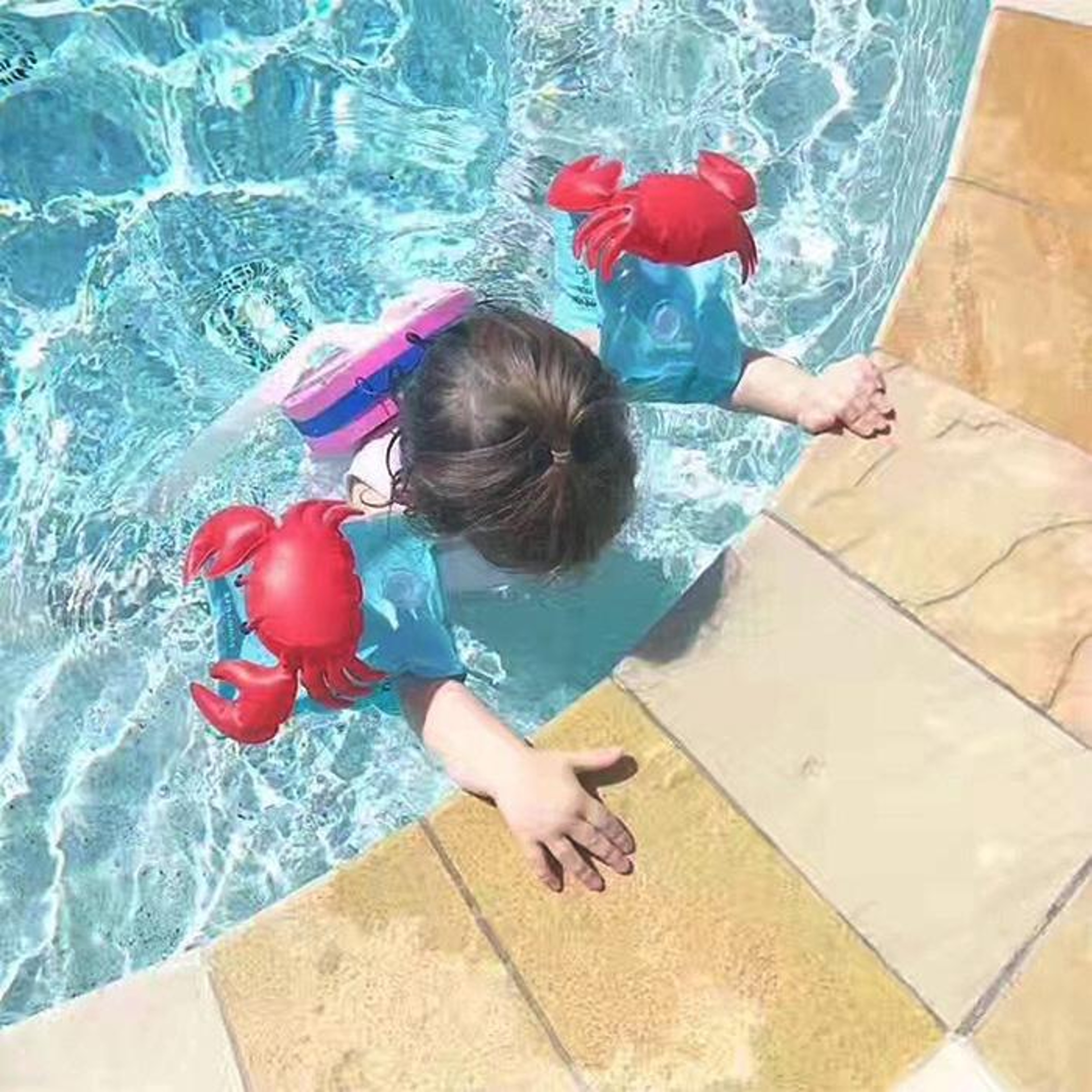 Crab Kids Swim Arm Bands Inflatable Water Wings 6
