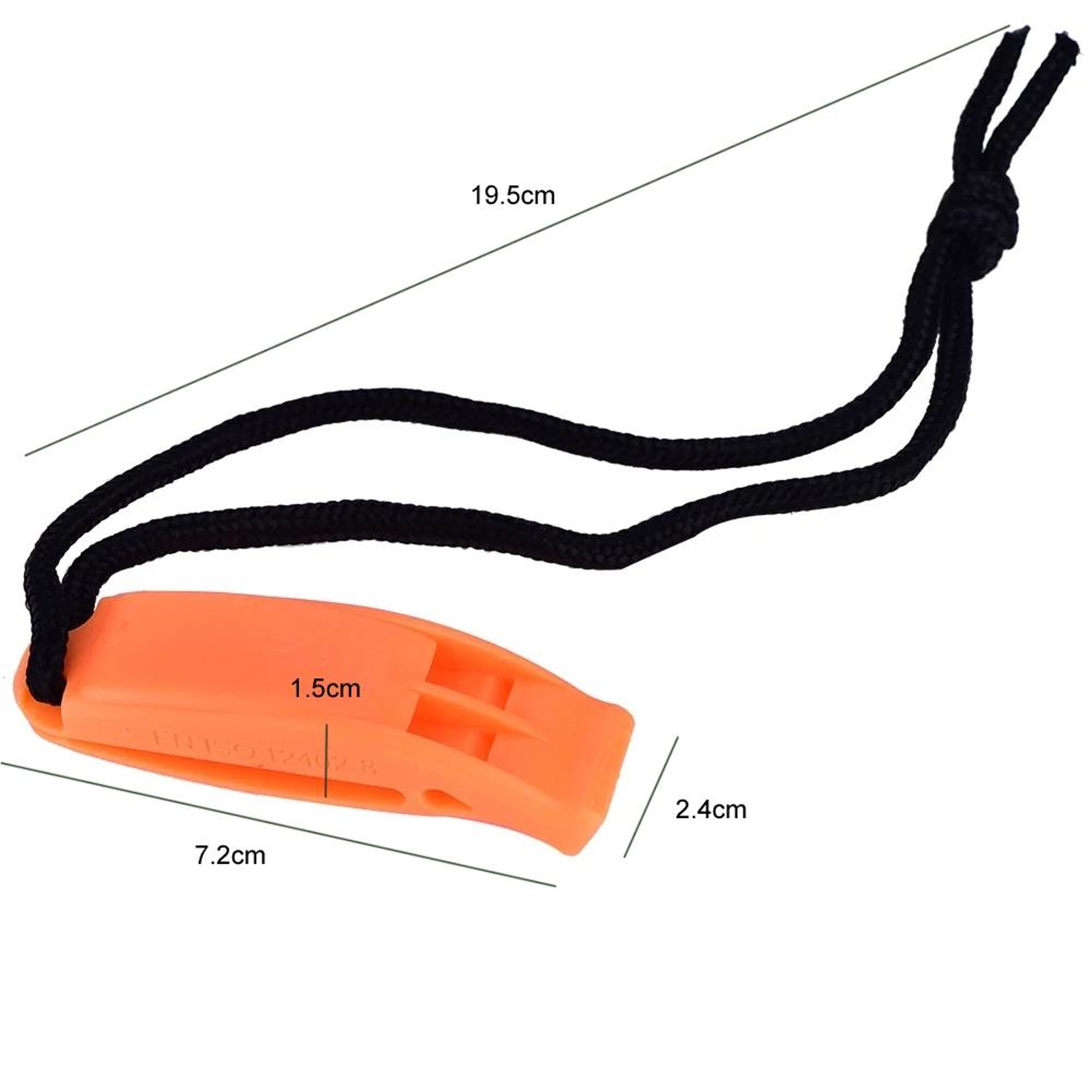 Dual Frequency Outdoor Survival Whistle With Built In Lanyard For Hiking  Camping 4