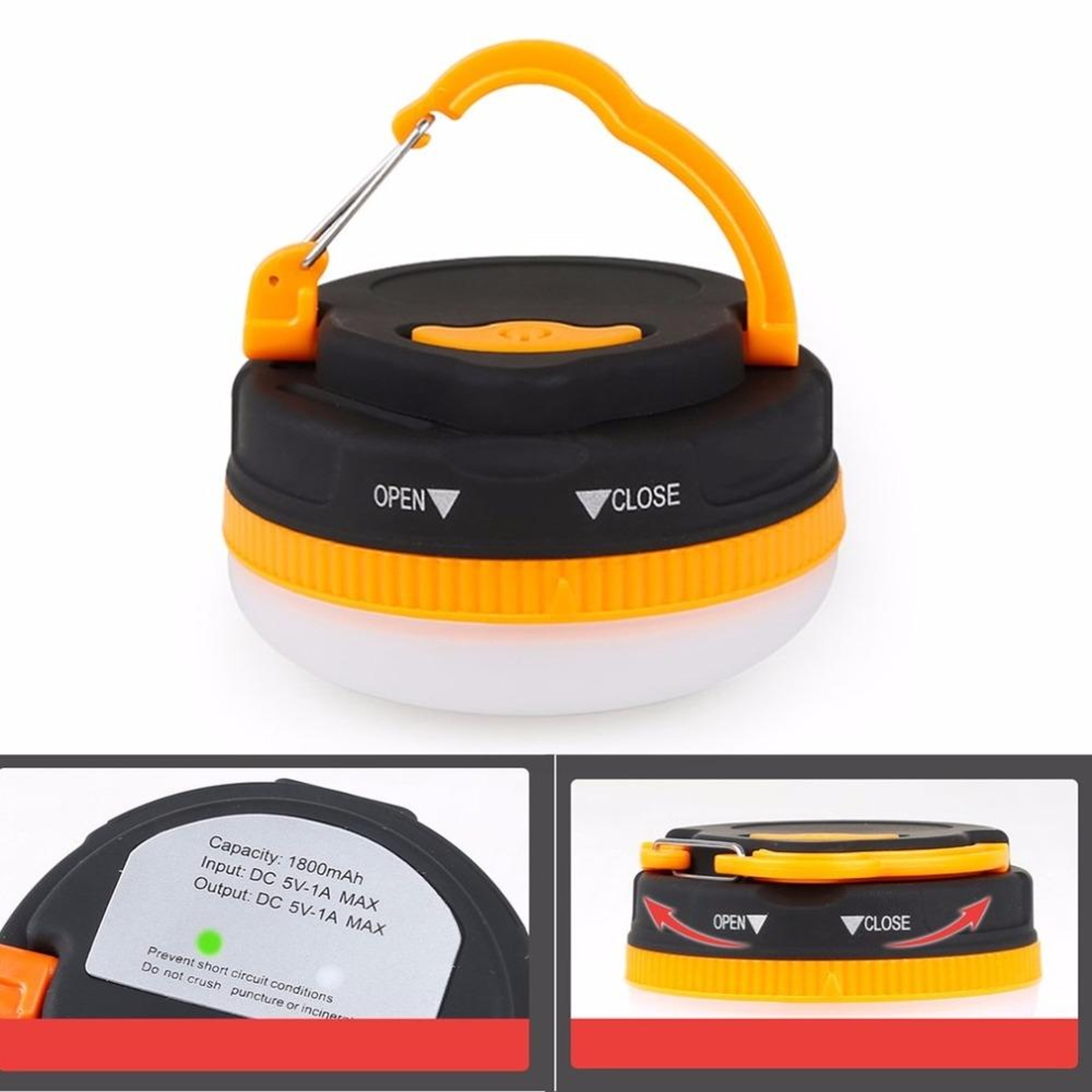 Multifunctional Portable LED Camping Lantern & Emergency Flashlight – view 1