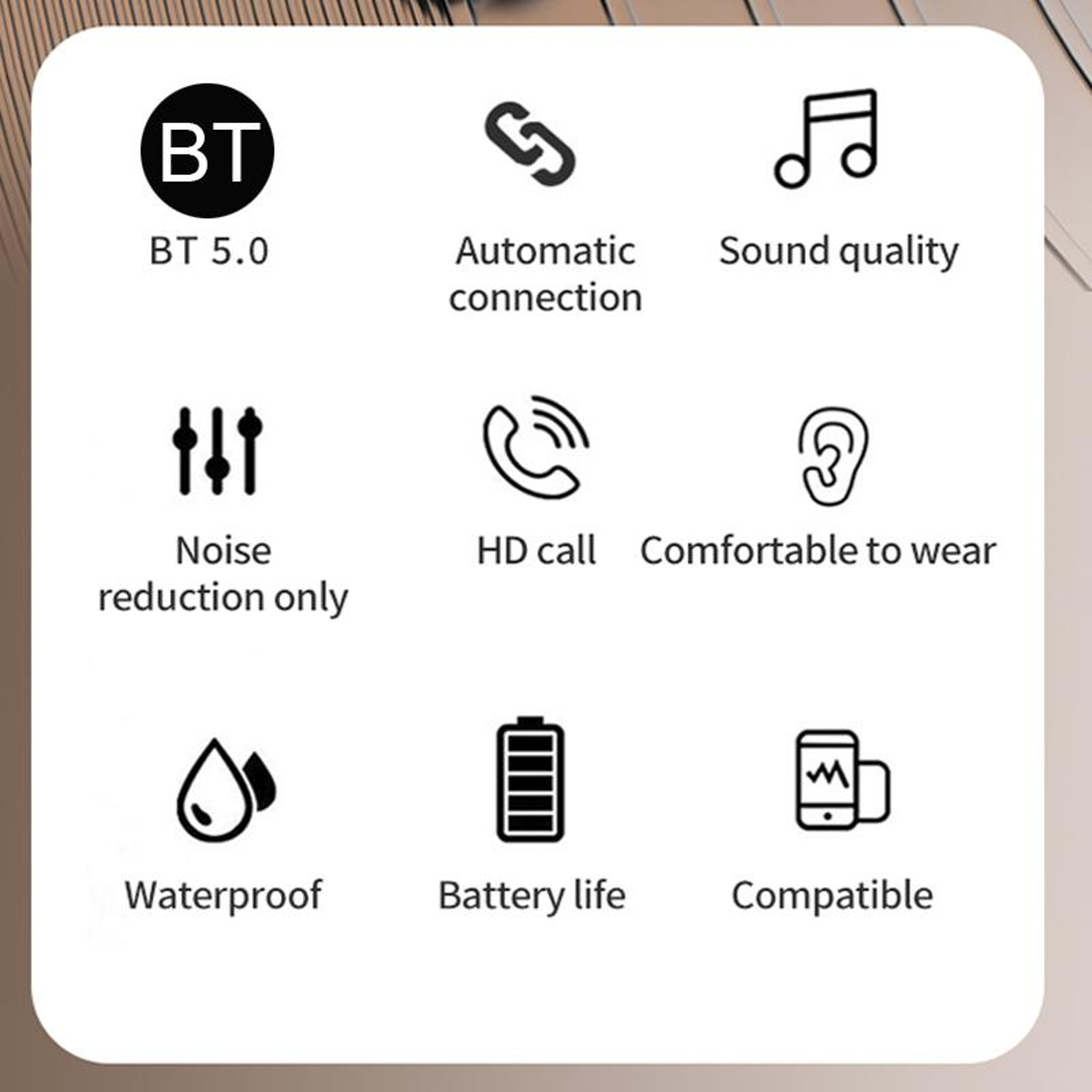 TWS LED Display Bluetooth Earphones With Power Bank Function 2