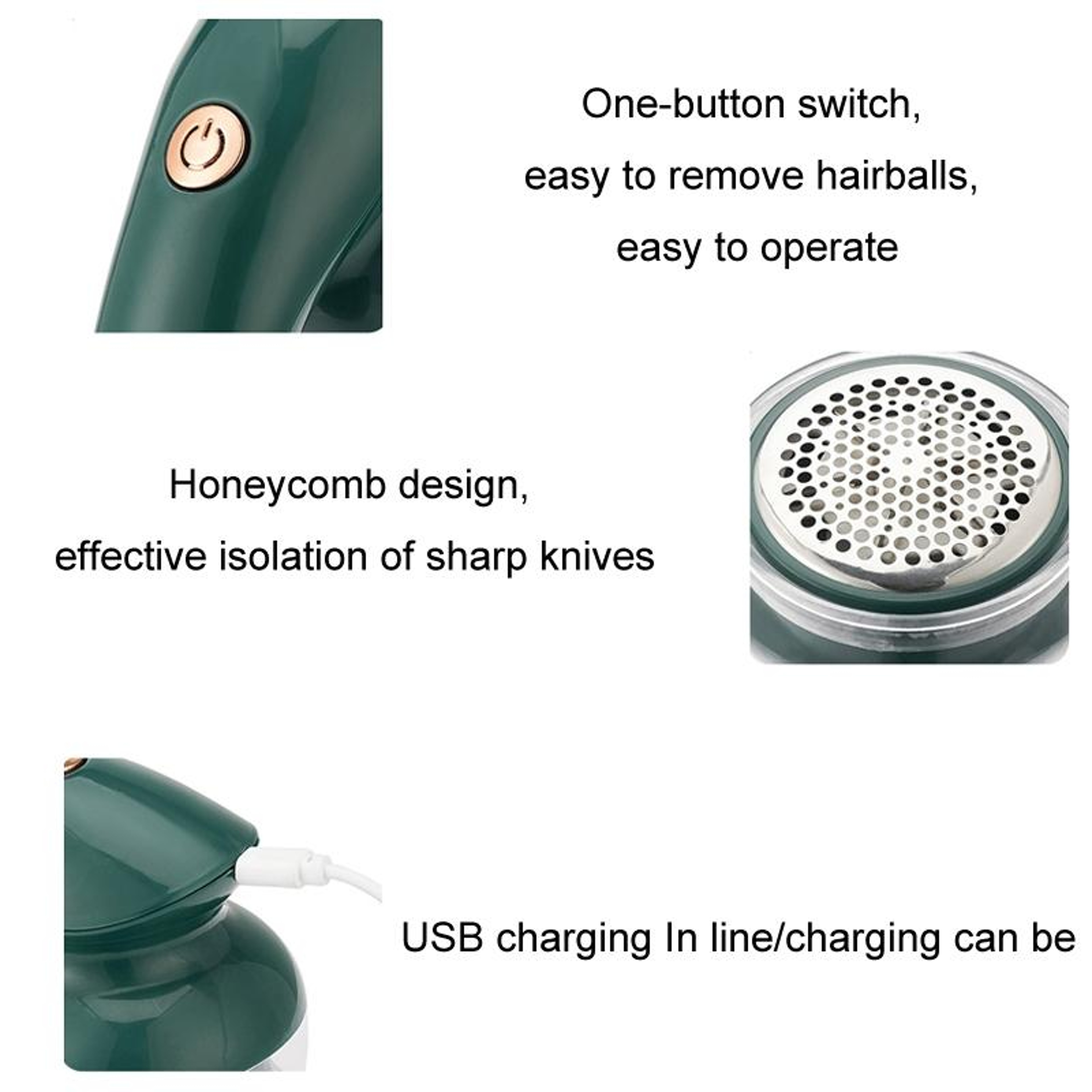 Rechargeable Fabric Shaver Lint Remover For Clothes And Sweaters 1