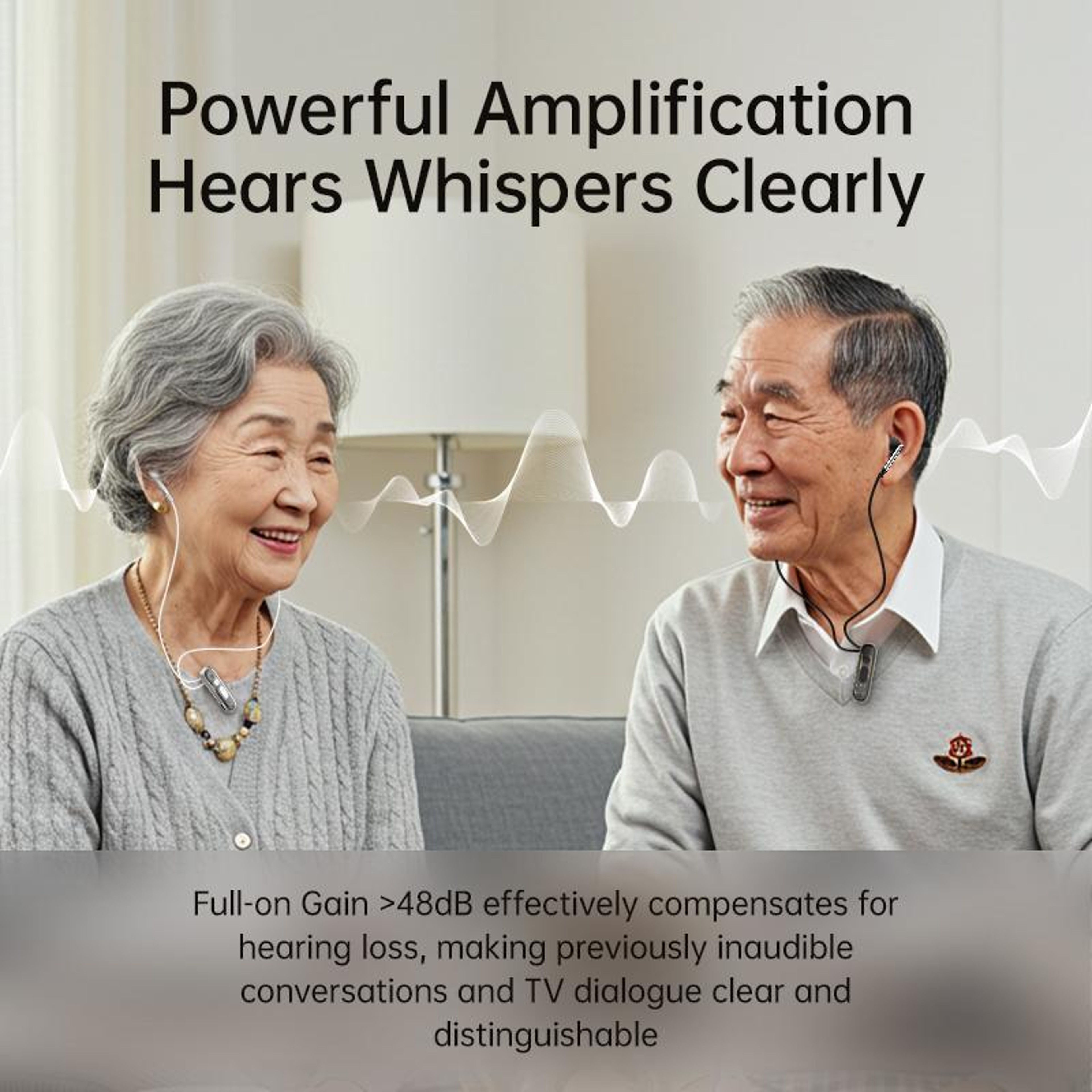 Clip On Hearing Amplifier With Noise Reduction And Long Lasting Sound Boost 9