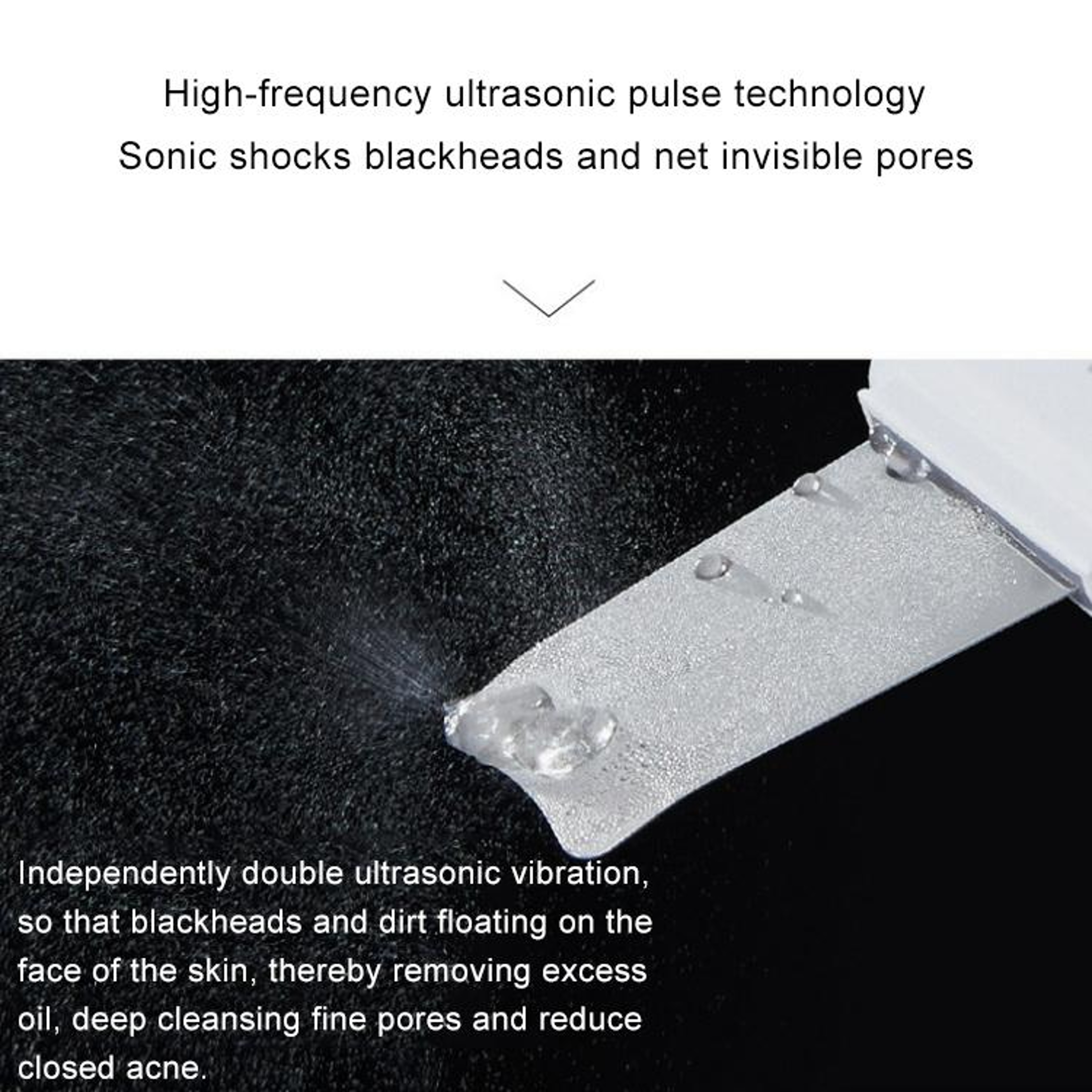 Ultrasonic Skin Scrubber Face Spatula And Blackhead Remover Tool 3