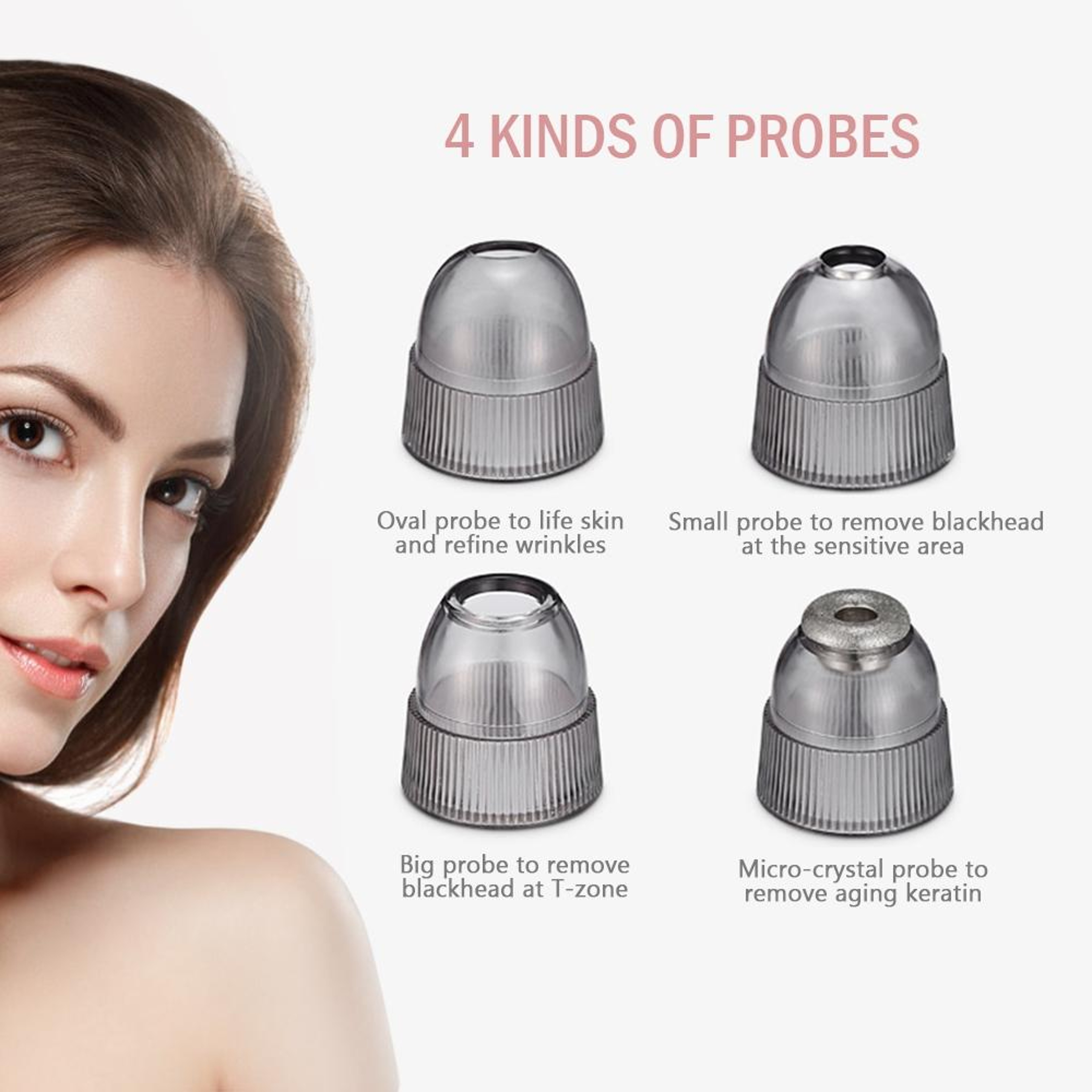 Rechargeable Blackhead Remover Pore Vacuum Facial Cleaner 5