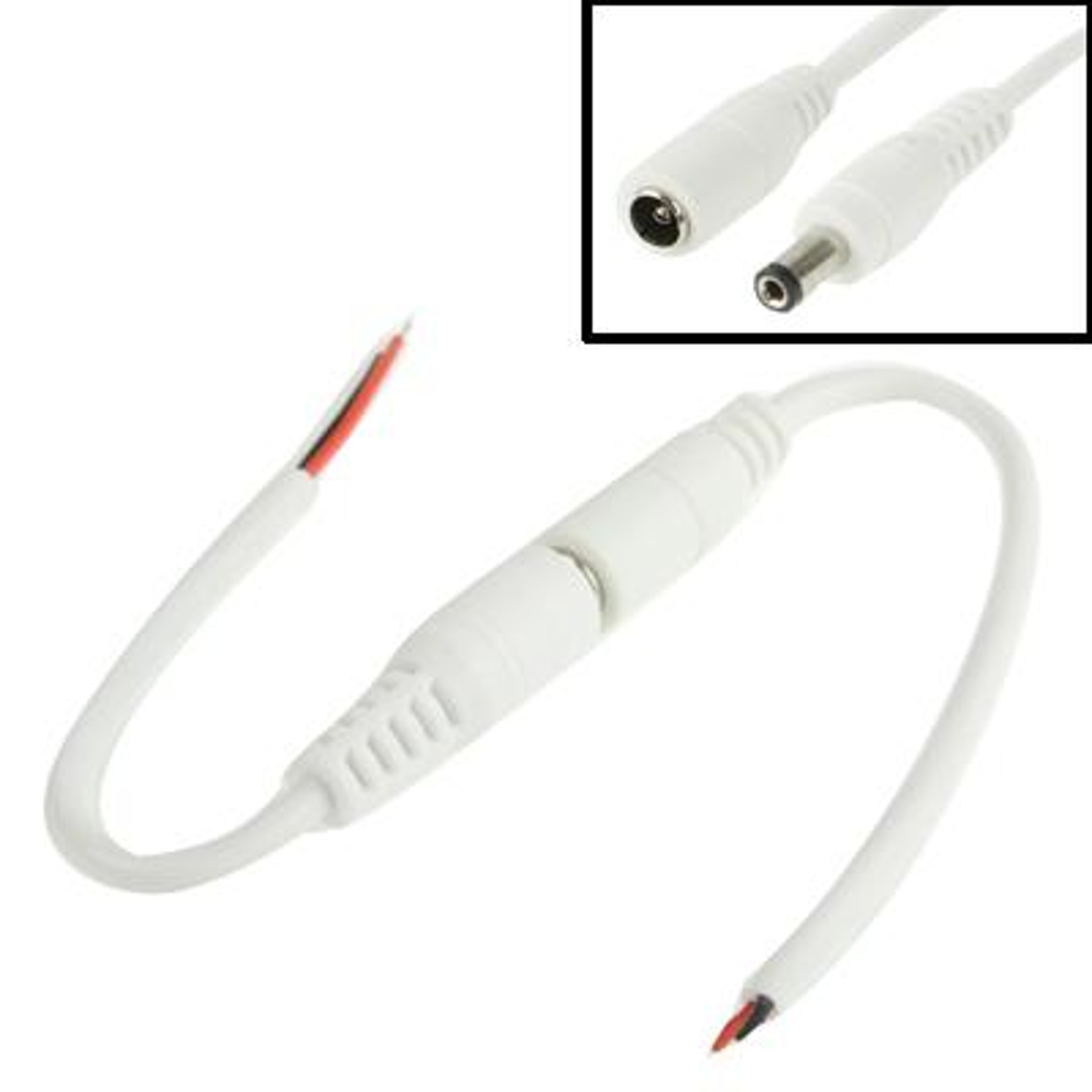 Premium Male To Female DC Barrel Power Connector Adapter Cable 5