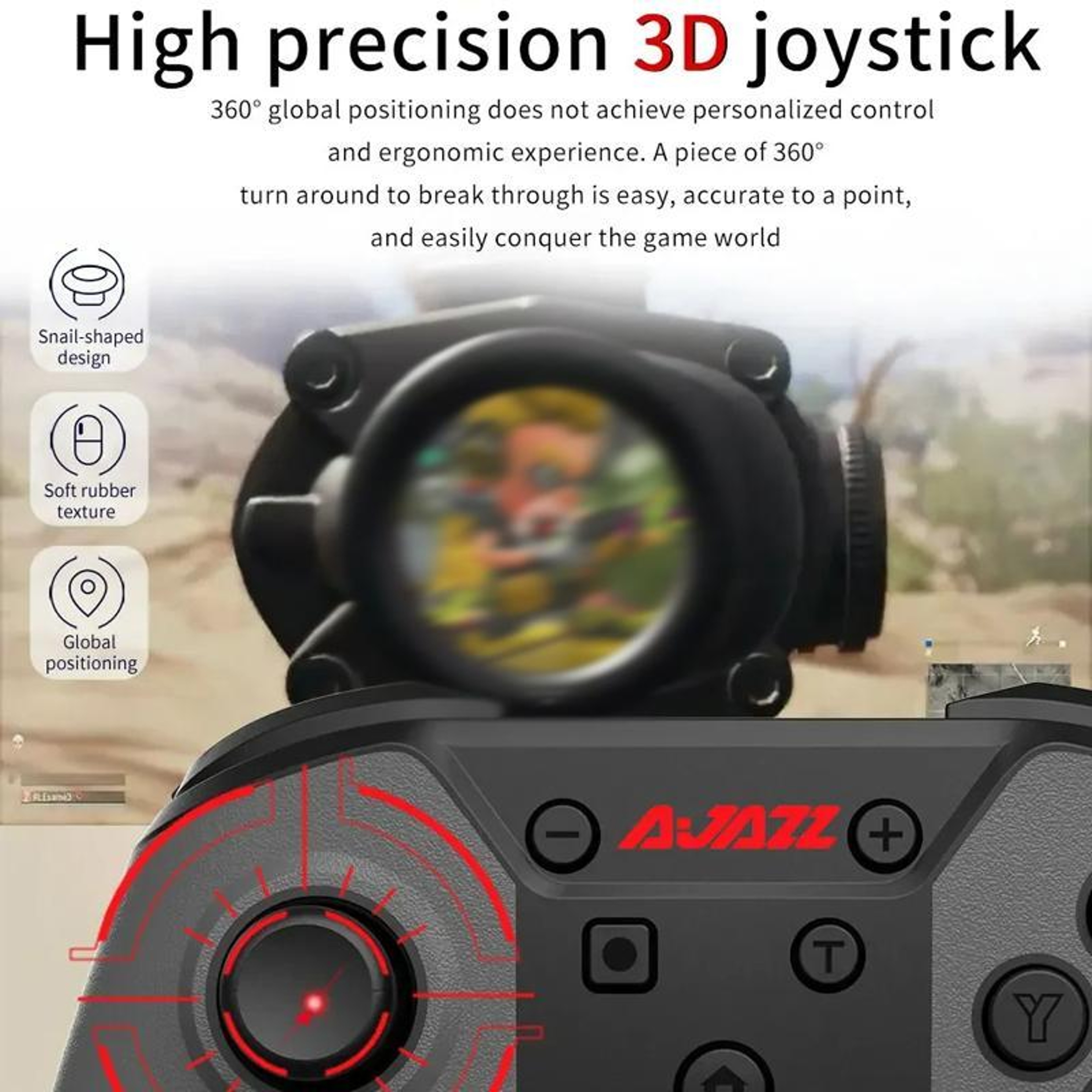 Ajazz AG180 Wireless Gamepad For Switch PC Android IOS 4
