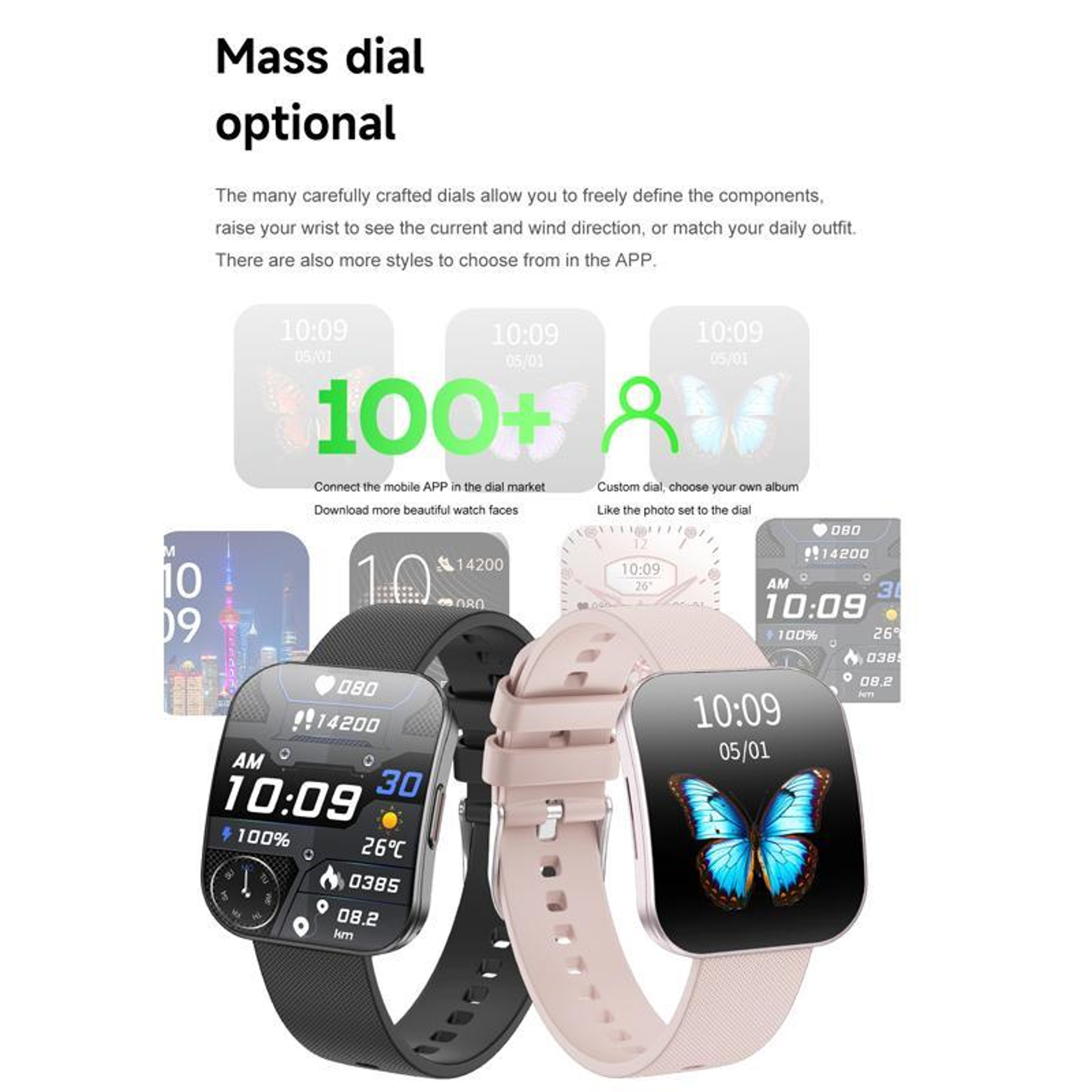 Health Smart Watch With Heart Rate Blood Oxygen Monitor And SOS Alert 4