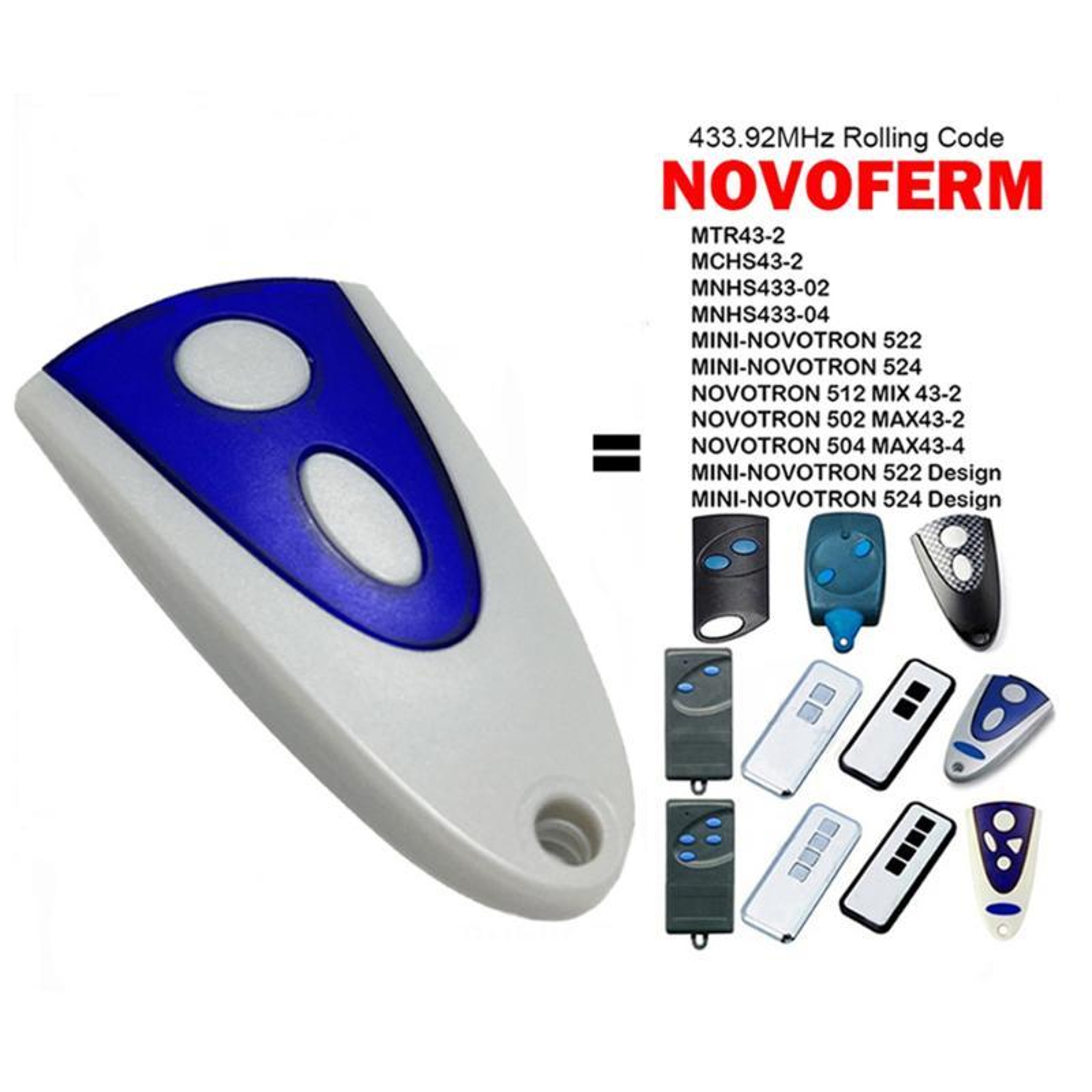 Garage Door Remote Control Replacement For Different Models 2