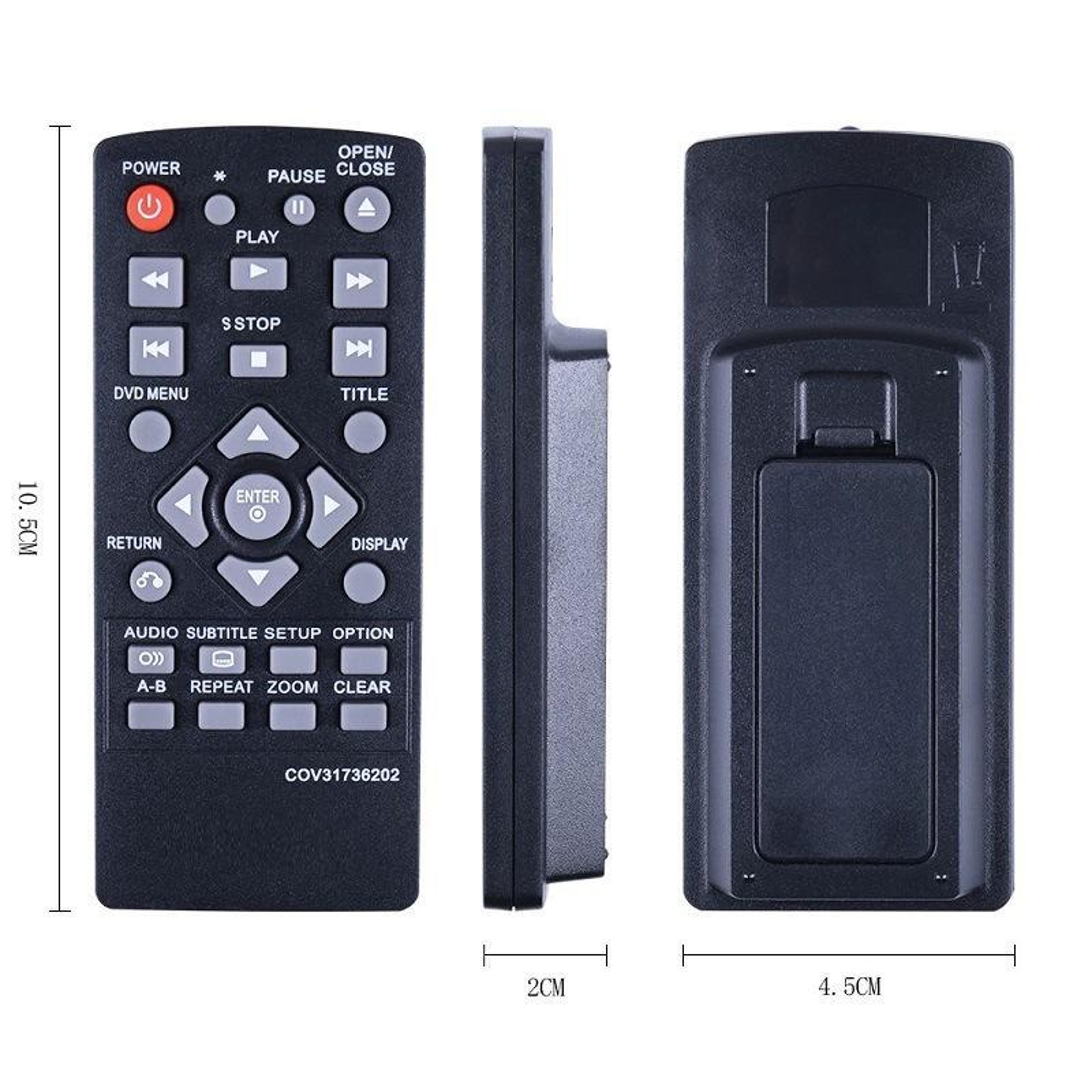 LG DVD Player Replacement Remote Control for different Models – view 4