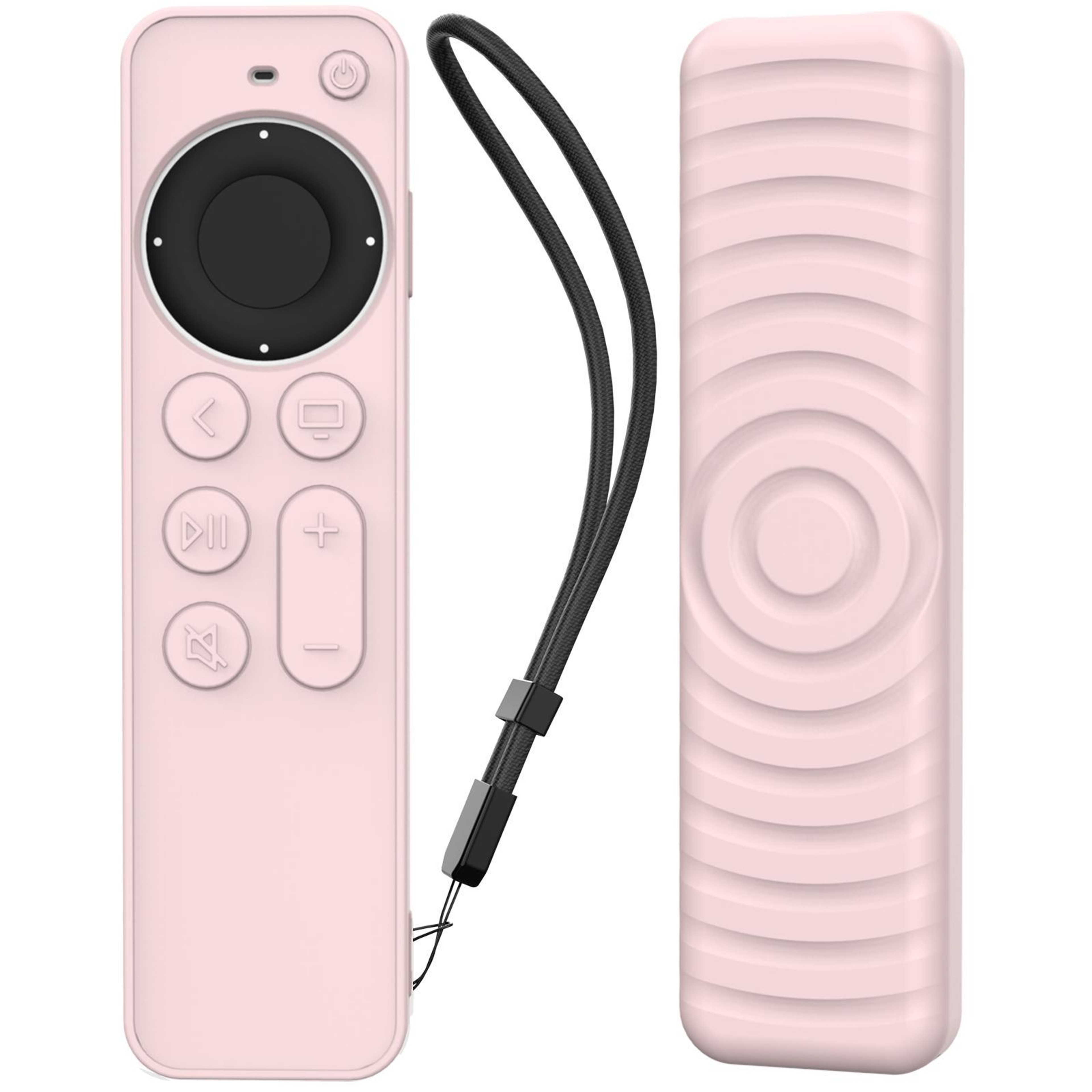 TV Remote Case For Siri Remote 23 Shockproof Silicone Protective Cover With Strap 8