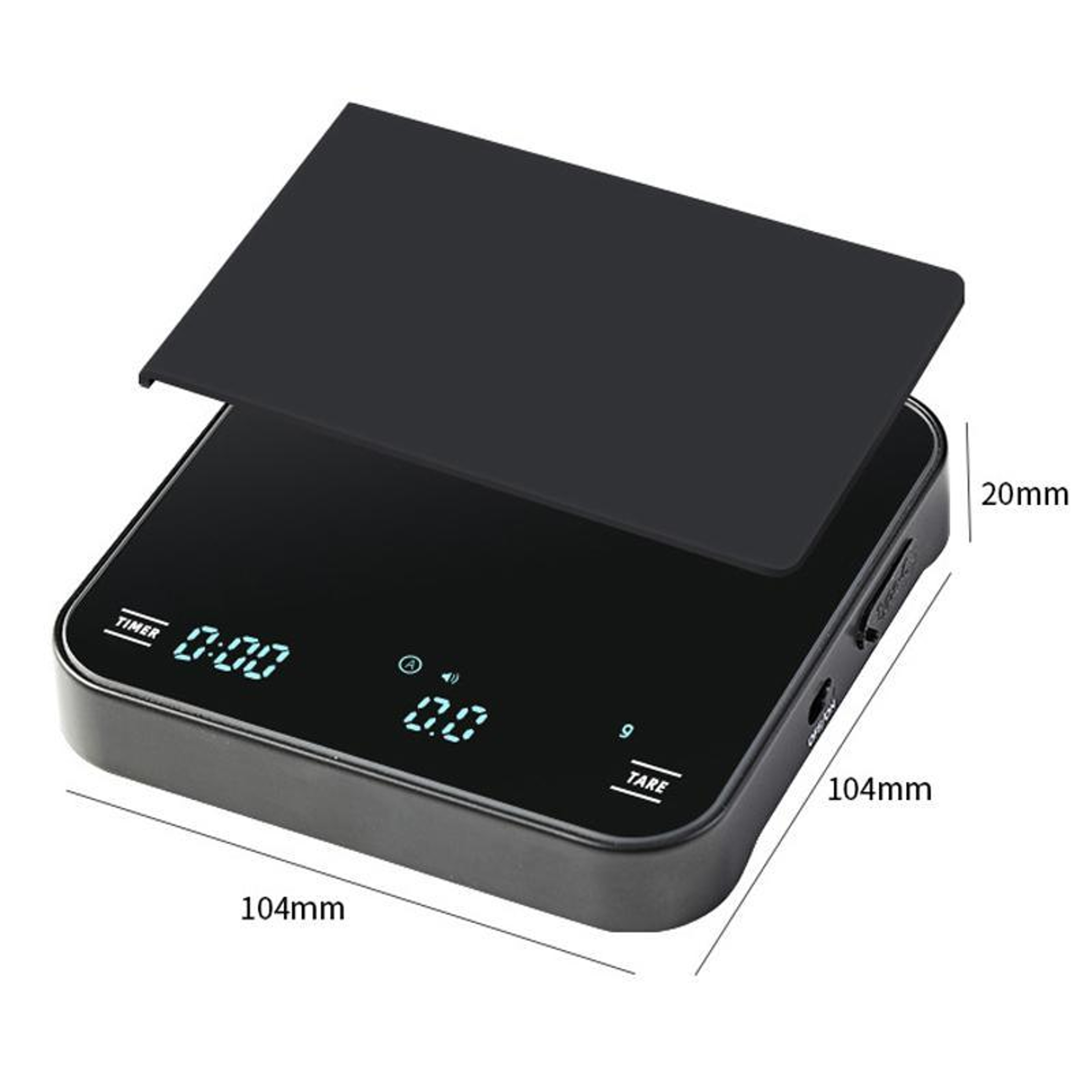 Precision Coffee Scale with Timer USB C Rechargeable Pour Over Coffee Scale – view 10