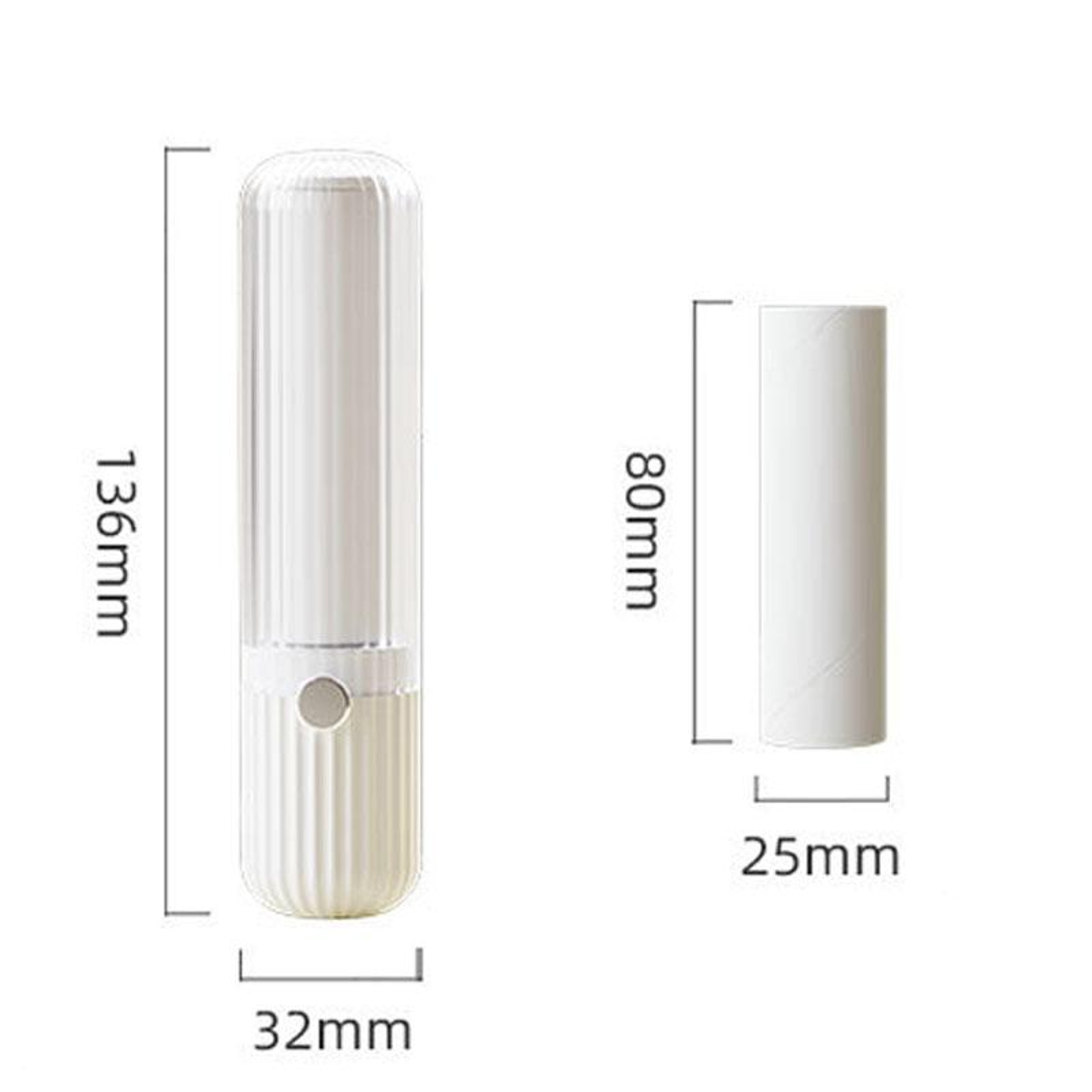 PocketClean Pet Hair  Lint Roller Portable Replaceable Adhesive Fur Remover 8