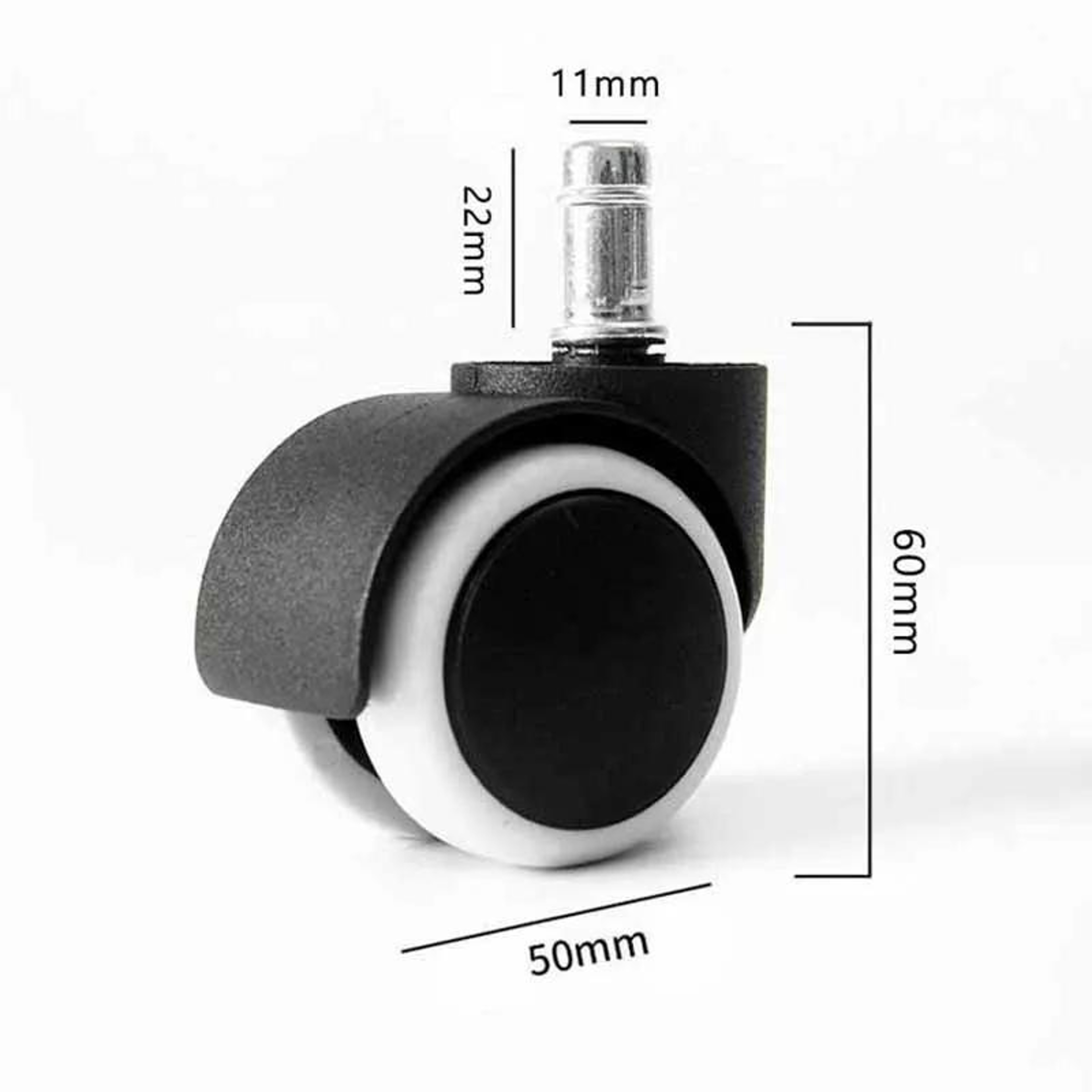 Silent Office Chair Replacement Wheels Swivel Casters For Smooth Rolling Mobility 6