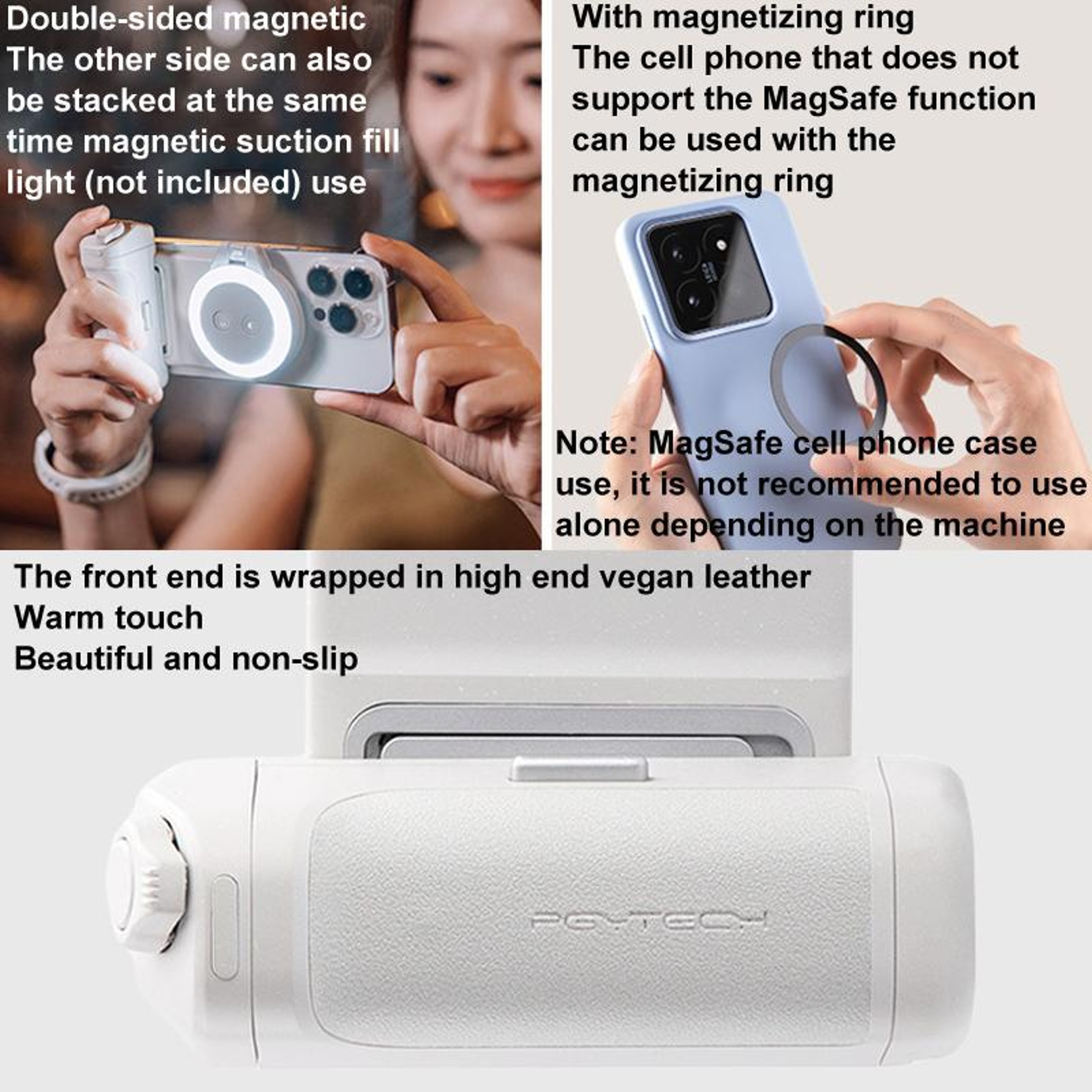 Magnetic Phone Camera Grip with Bluetooth Remote & Wireless Charging – view 4