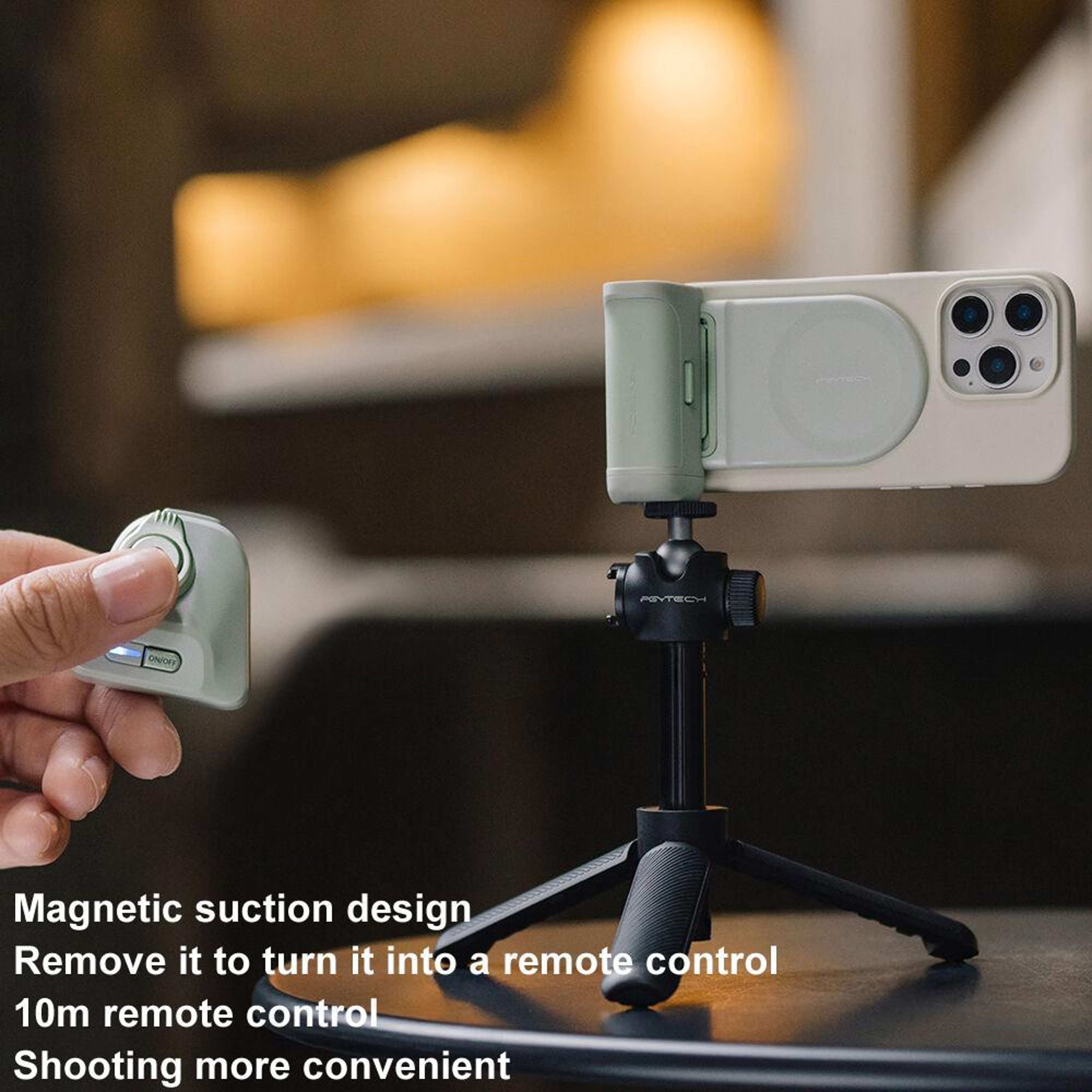 Magnetic Phone Camera Grip with Bluetooth Remote & Wireless Charging – view 12