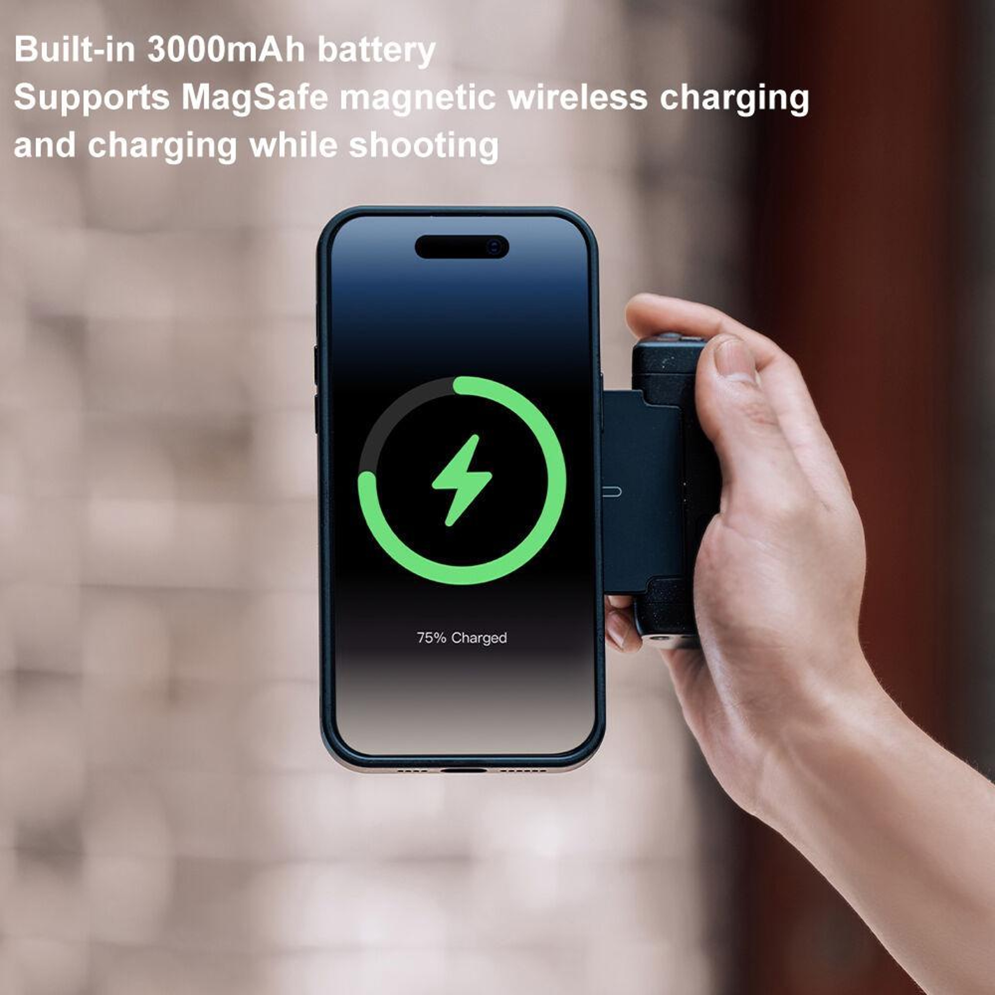 Magnetic Phone Camera Grip with Bluetooth Remote & Wireless Charging – view 8