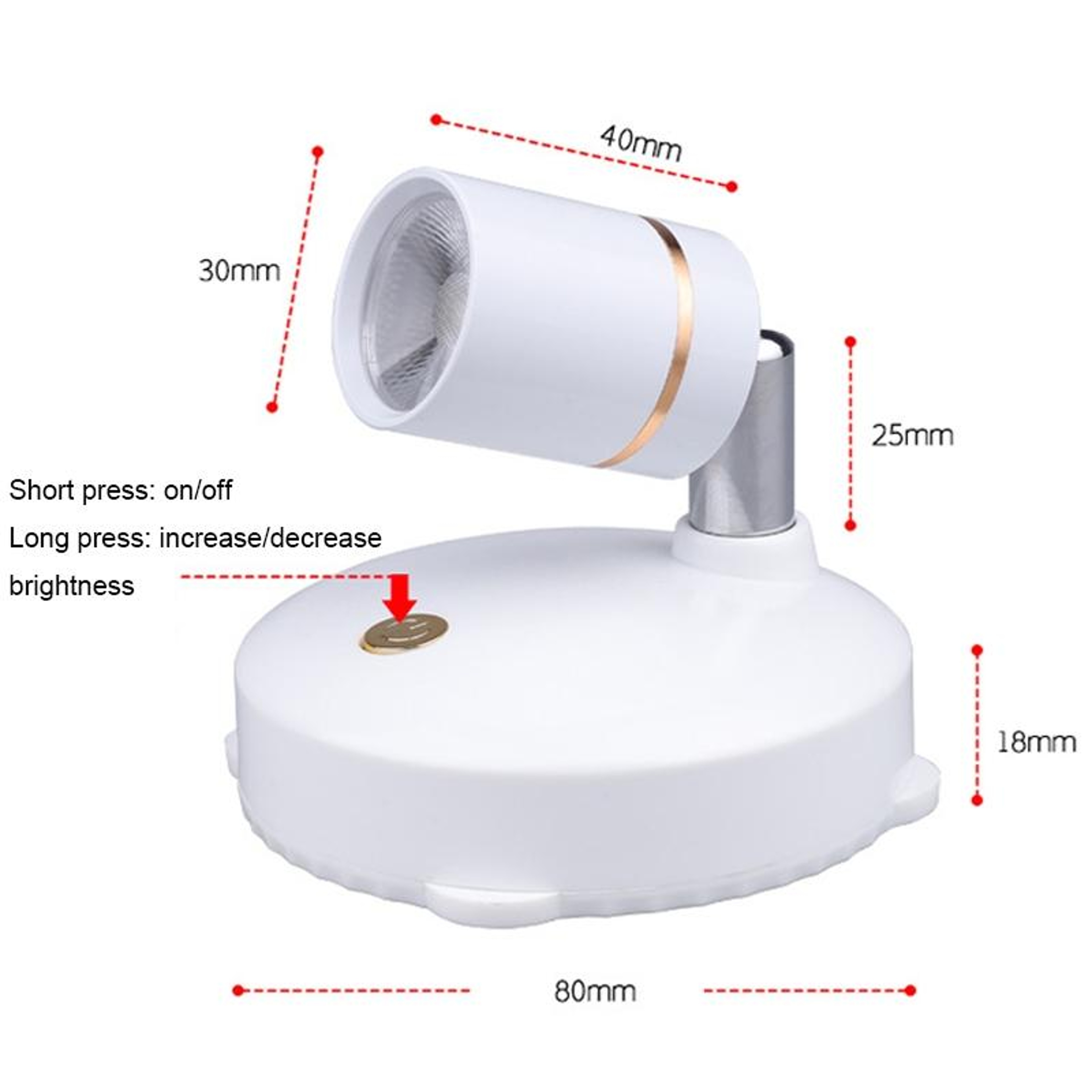 Premium Battery Powered Cabinet Lights Anti Glare LED Spotlights for Wall & Decorative Gallery Lighting – view 3