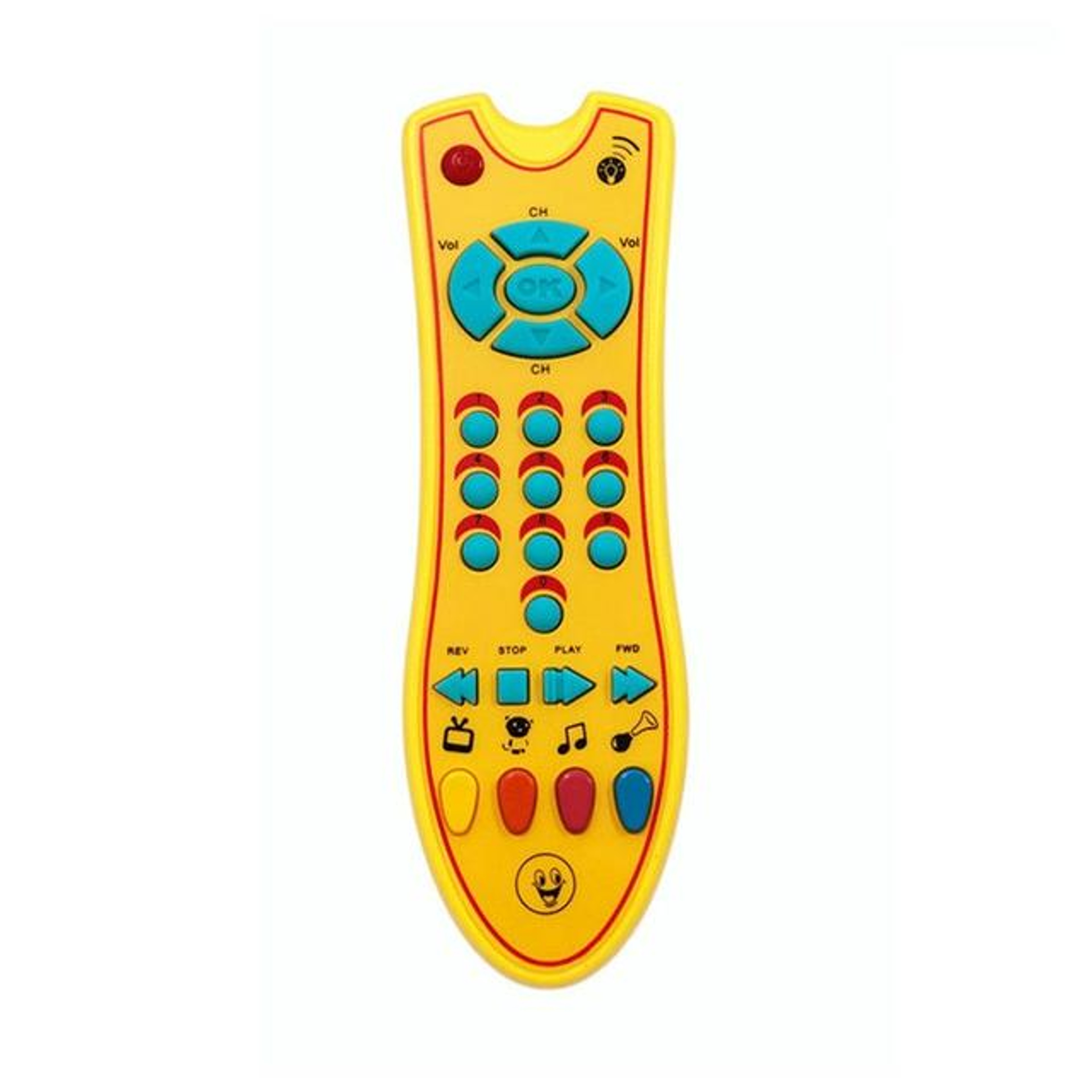 Baby Learning Remote With Music  Lights Interactive Educational Toy For Toddlers 0
