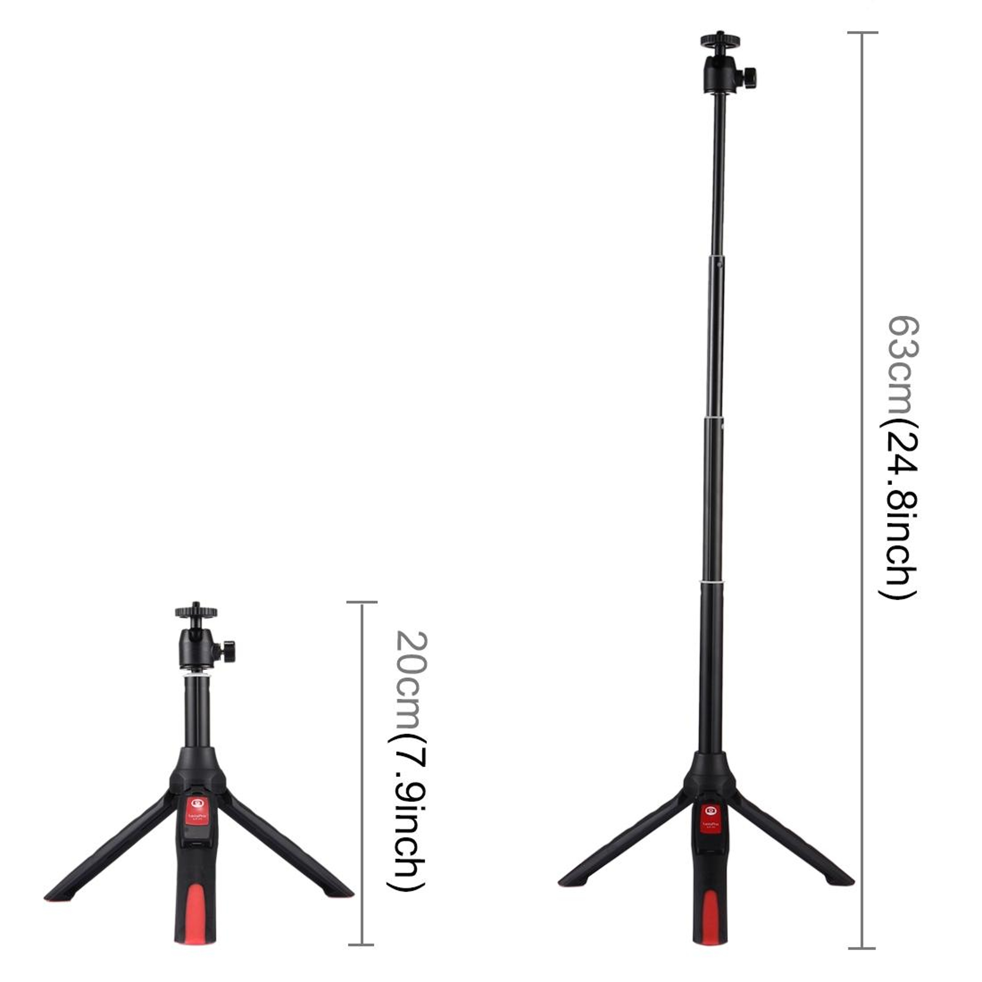Bluetooth Selfie Stick Tripod With Remote Control  Adjustable Phone Holder 5