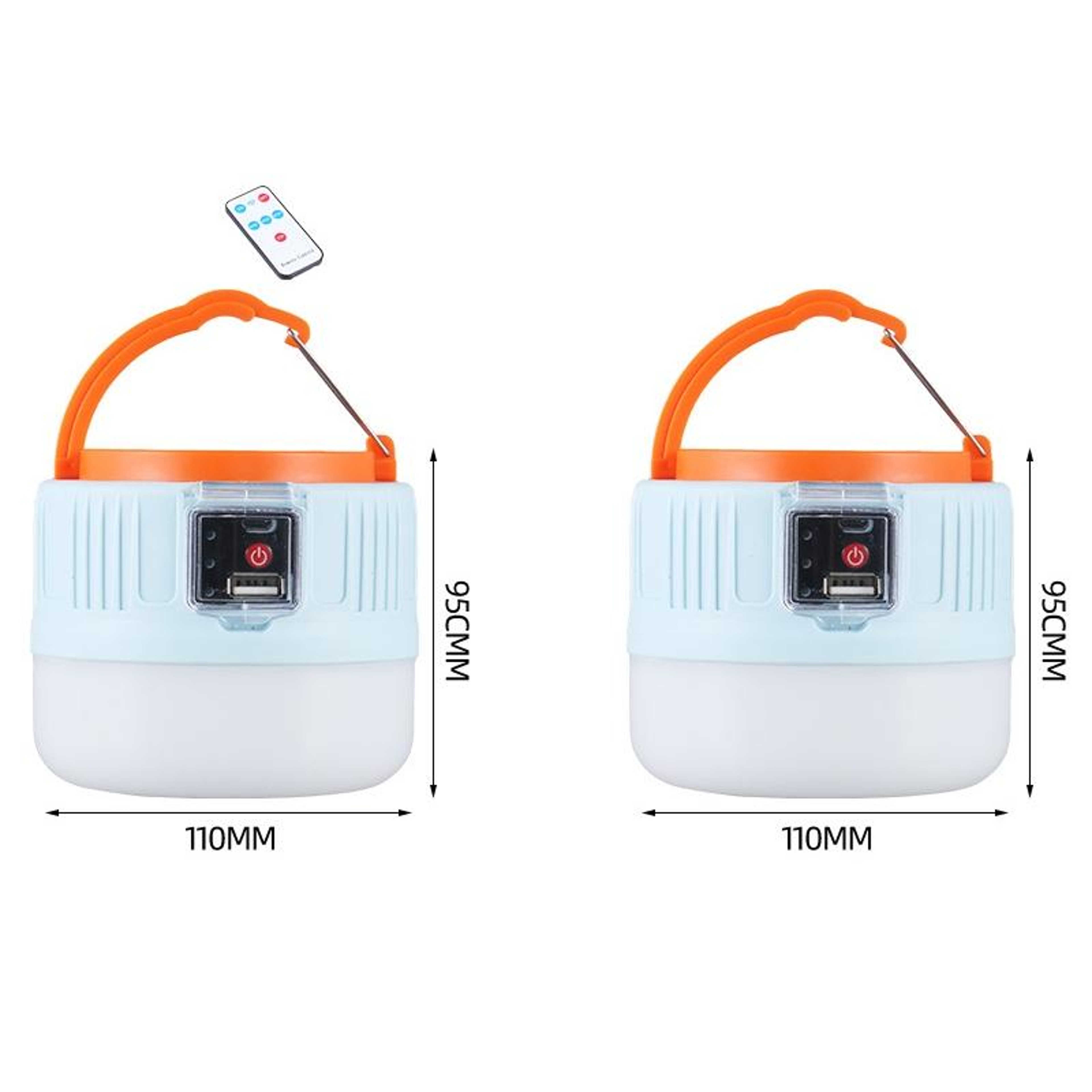 SolarGlow LED Camping Lantern Rechargeable Outdoor Light With Remote Control 2