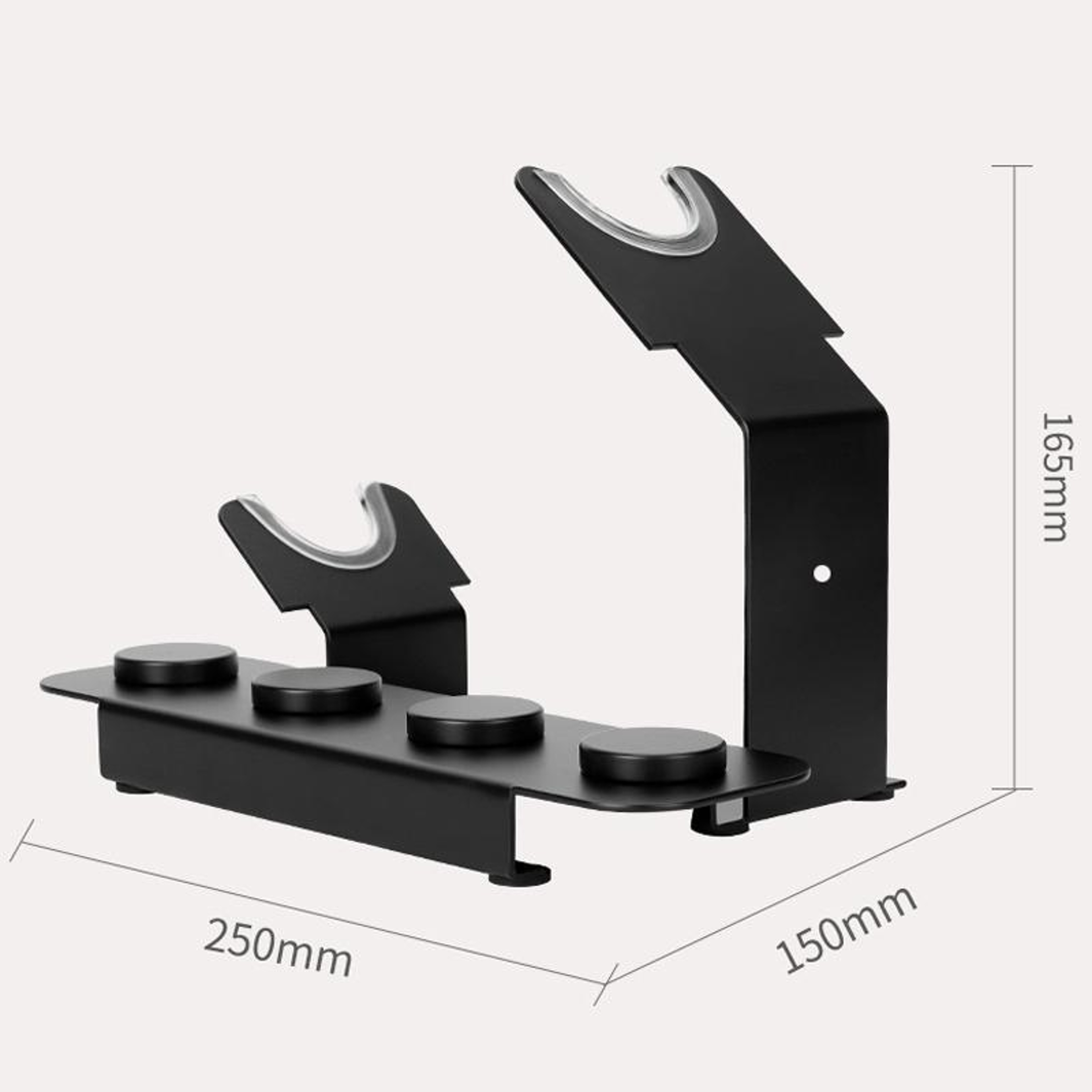 Hair Dryer Stand With Magnetic Nozzle Storage Holder For Attachments 5