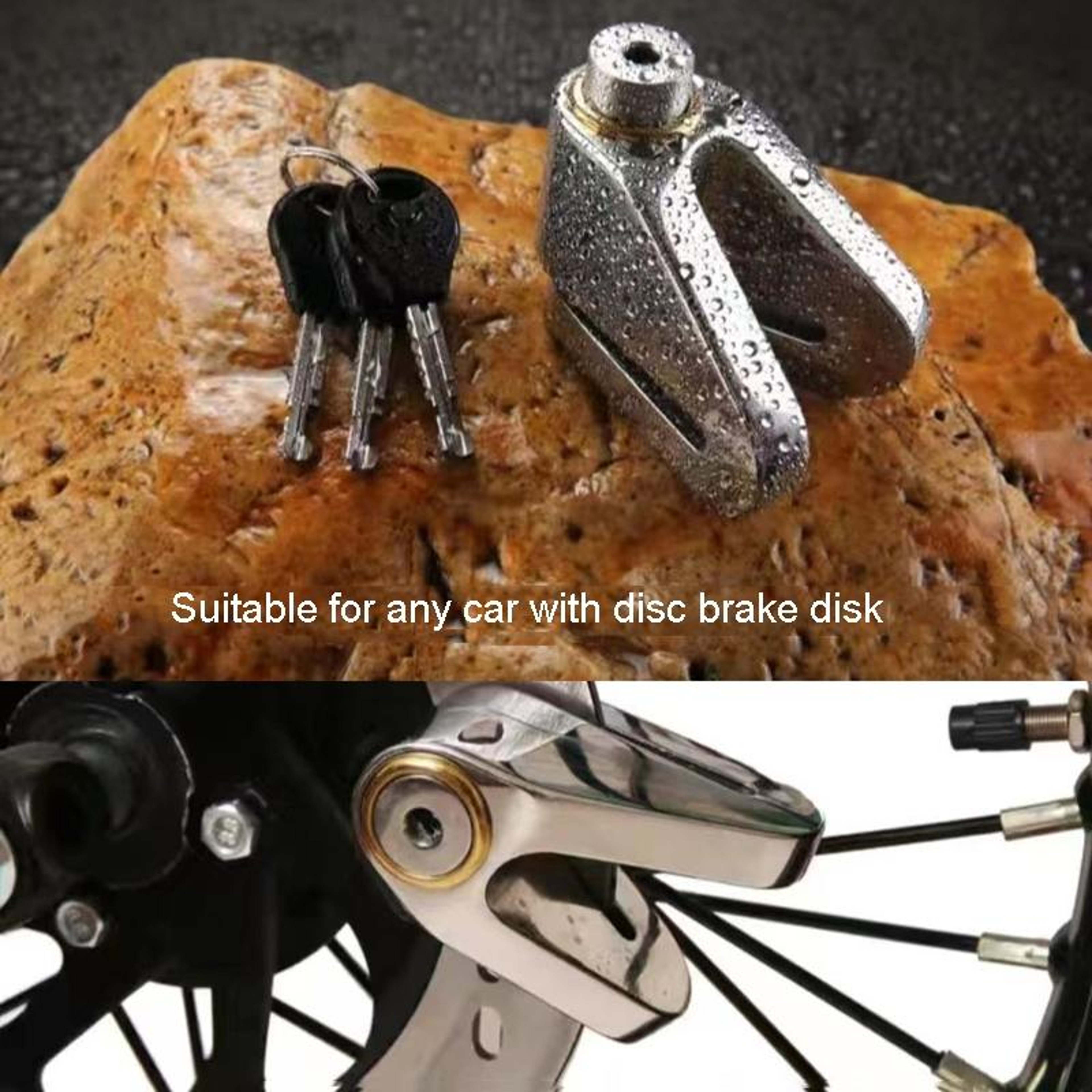 Universal Disc Brake Lock Alloy Steel Scooter Anti Theft Lock For Electric Scooters And Motorcycles 10