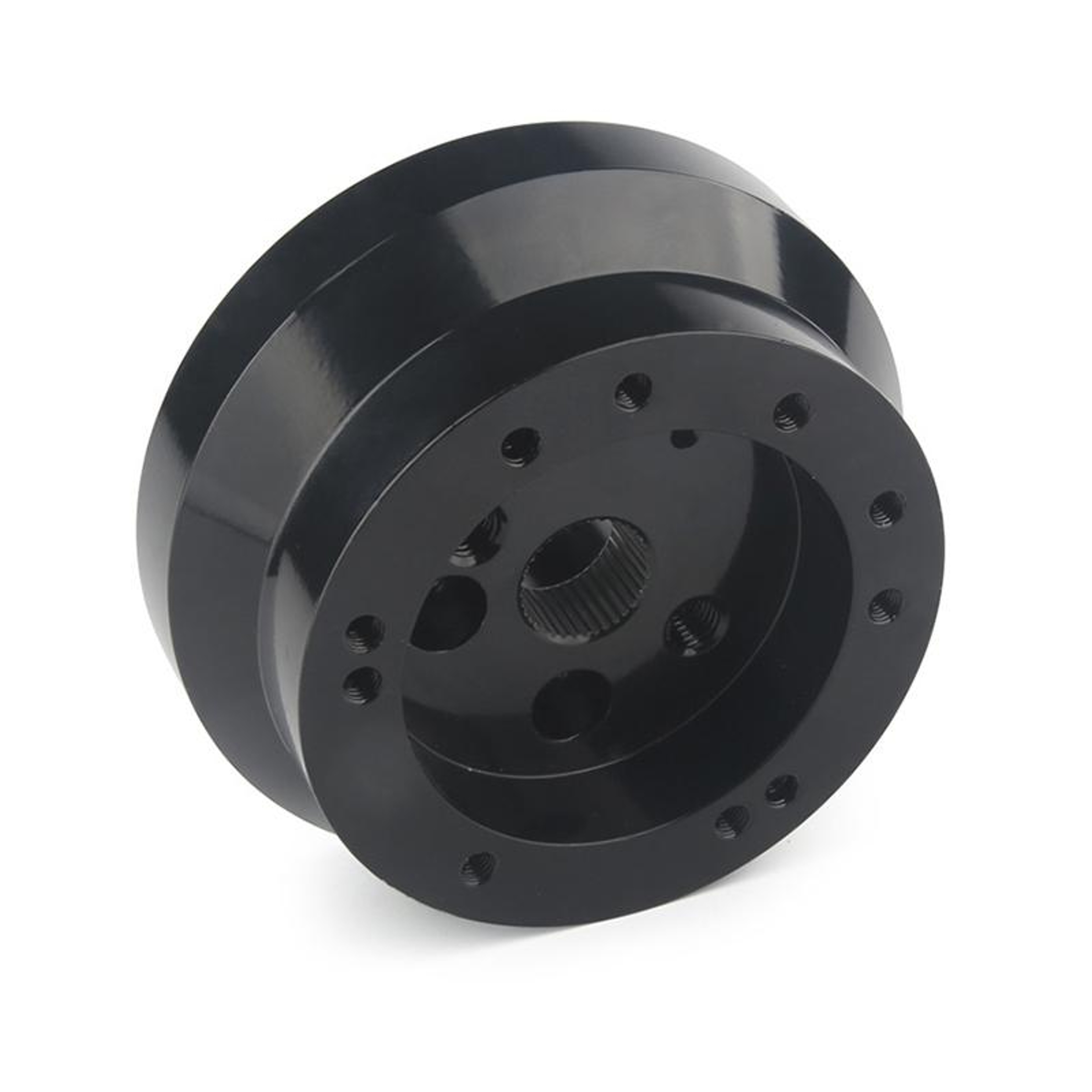 Chevrolet Steering Wheel Hub Adapter Polished Aluminum Hole Mount for Aftermarket Steering Wheels – view 2