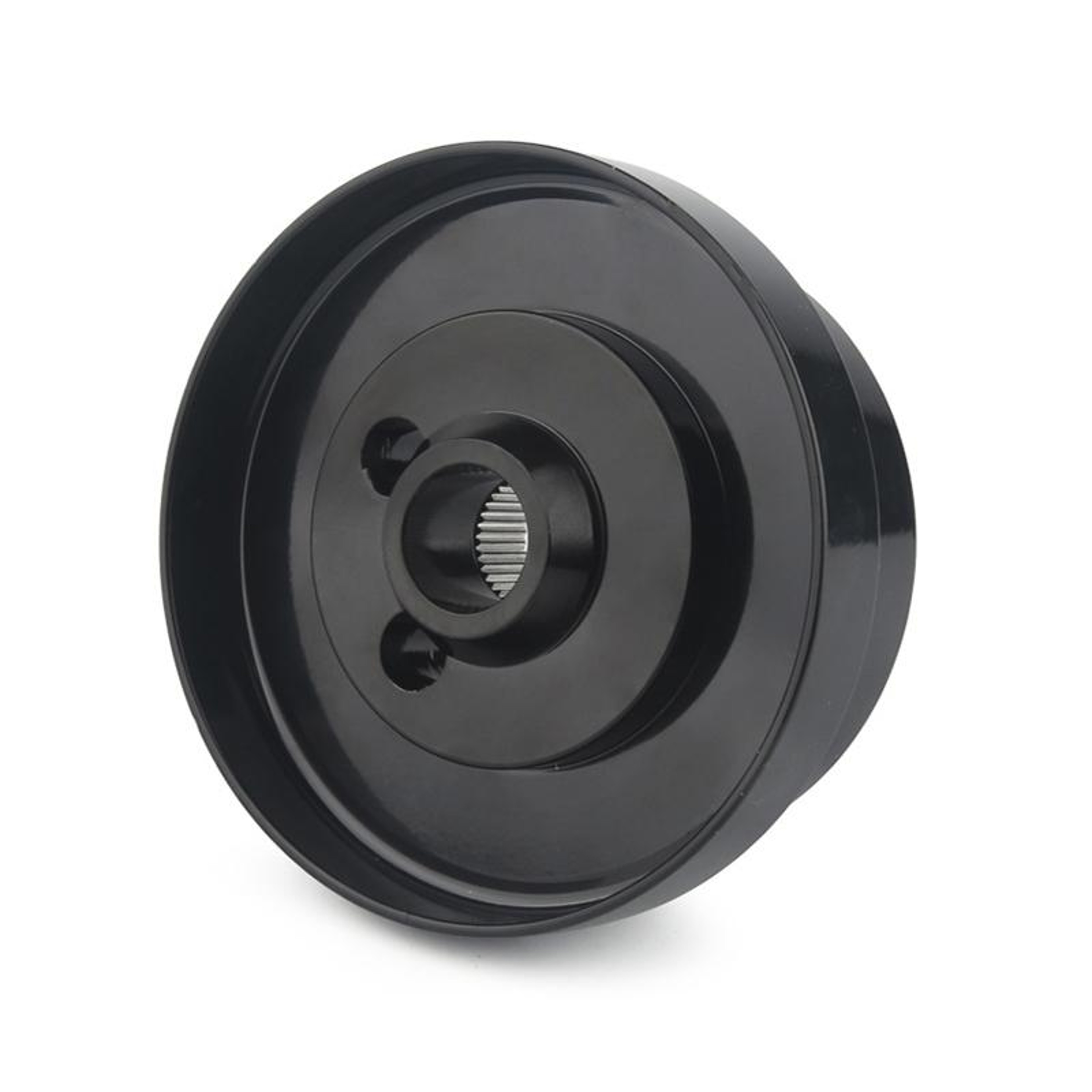 Chevrolet Steering Wheel Hub Adapter Polished Aluminum Hole Mount for Aftermarket Steering Wheels – view 3