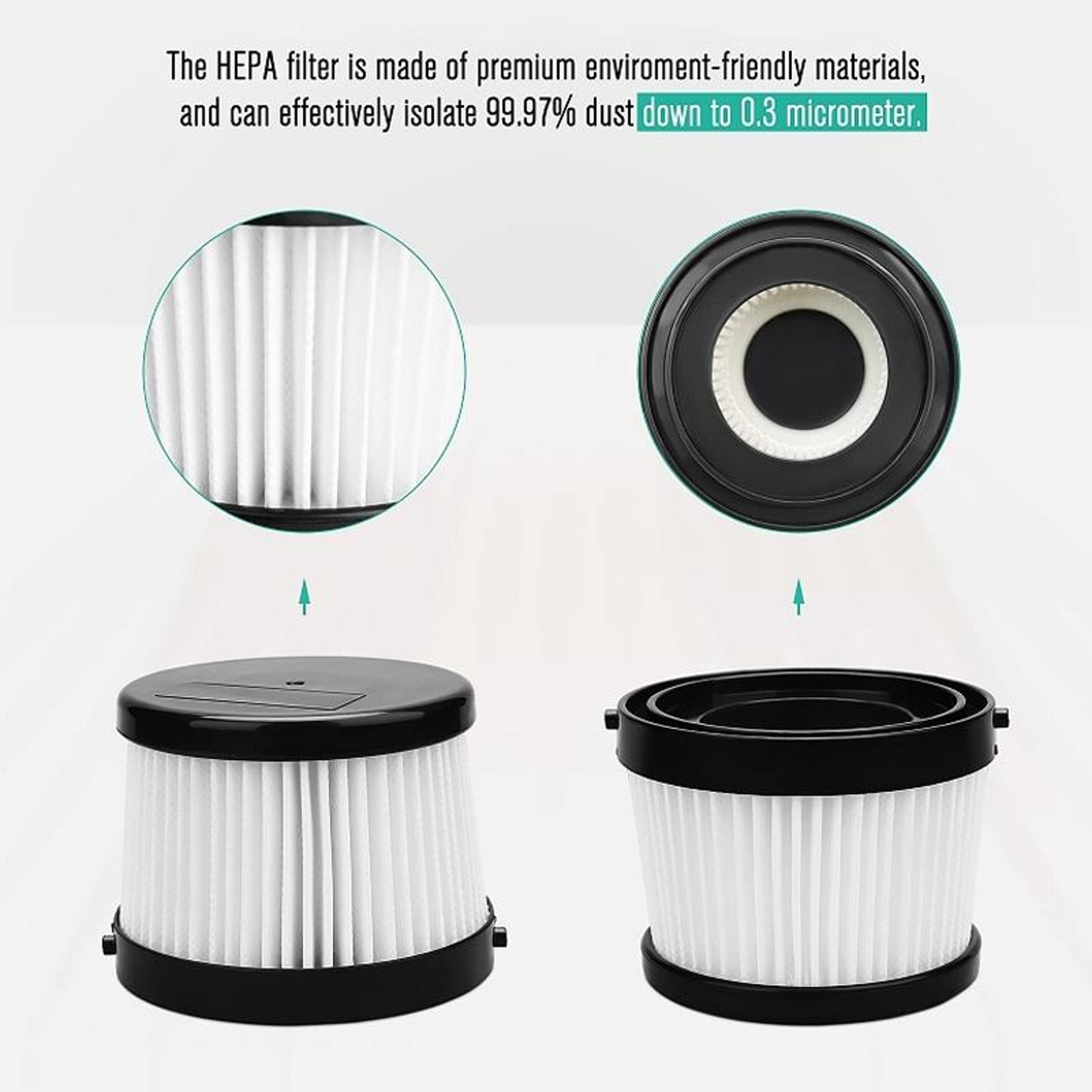 DEWALT DCV501LN Vacuum Filter Replacement HEPA Compatible Dust Filter – view 5