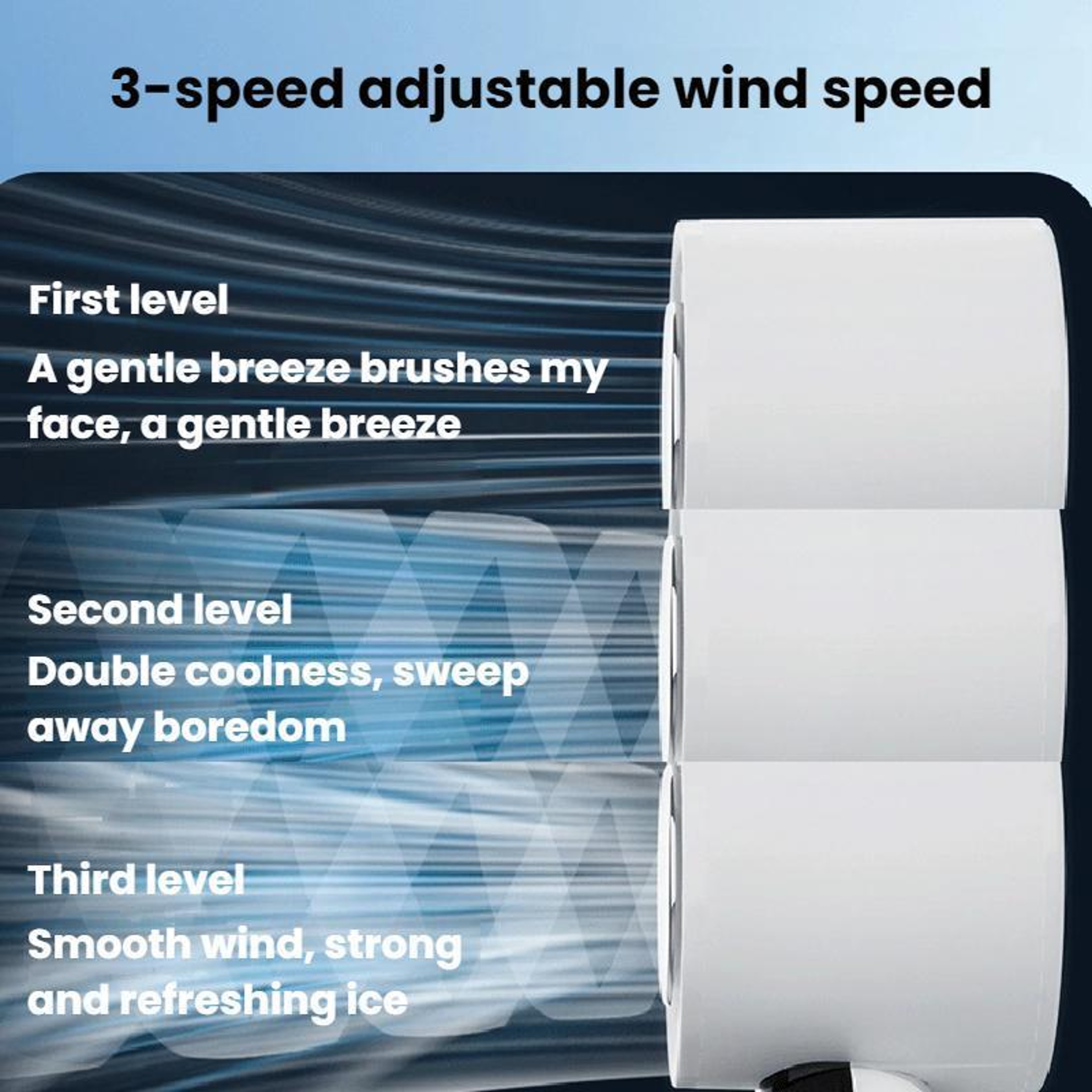 Portable Cooling Fan With Digital Display Handheld Fan  Cold Compress USB Rechargeable 6