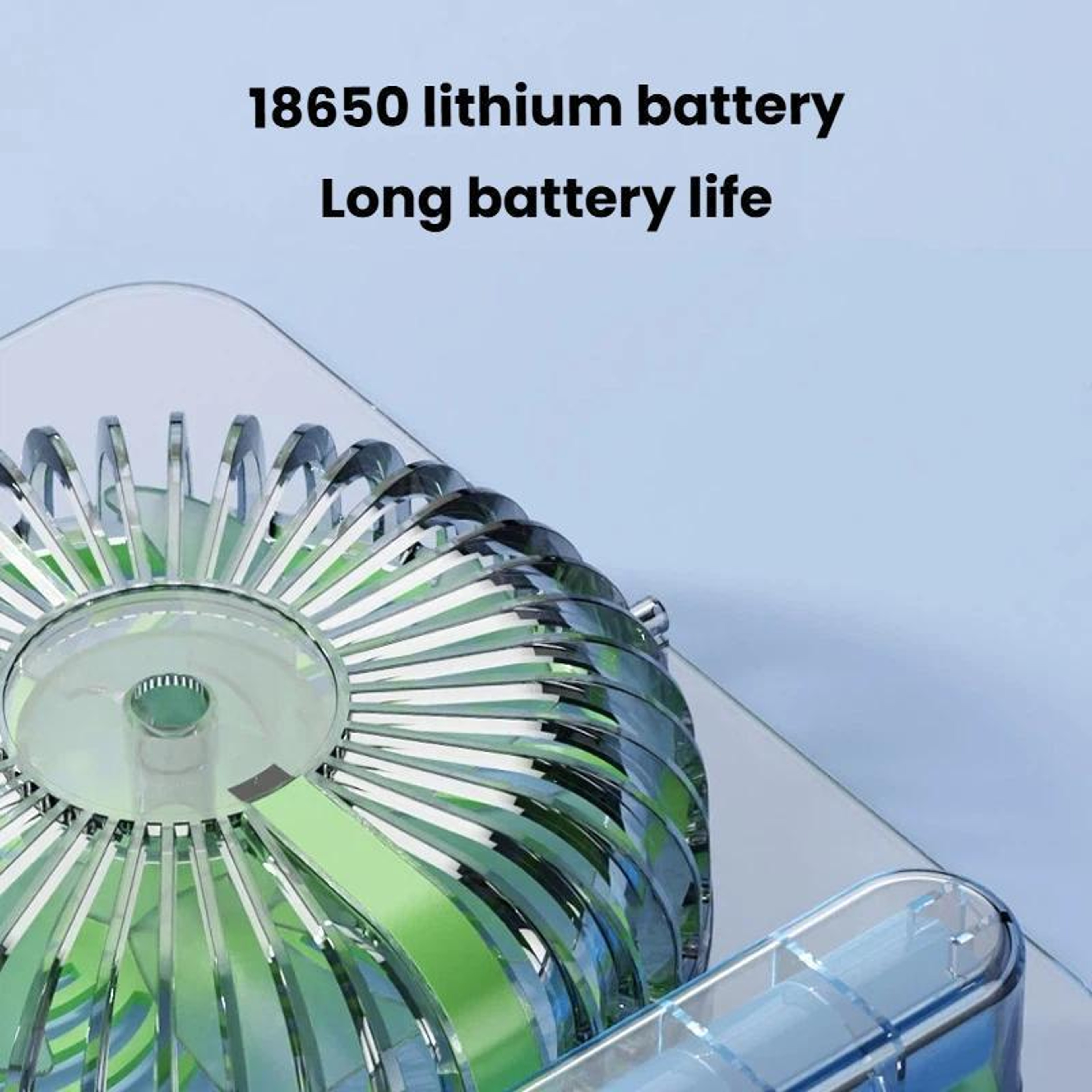 Desk Fan Ultra Thin USB Rechargeable Fan with Digital Display for Office Home & Study – view 11