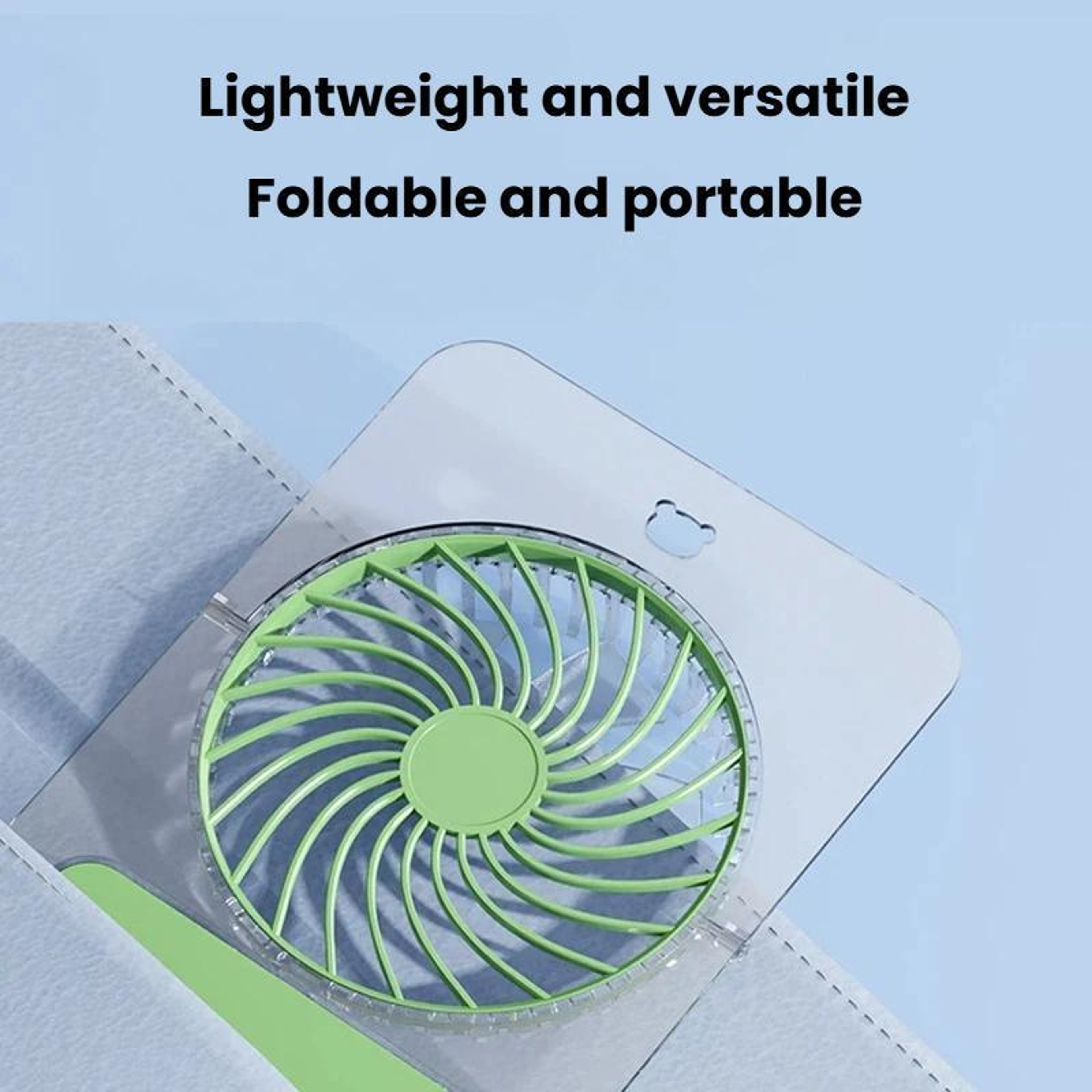 Desk Fan Ultra Thin USB Rechargeable Fan with Digital Display for Office Home & Study – view 12