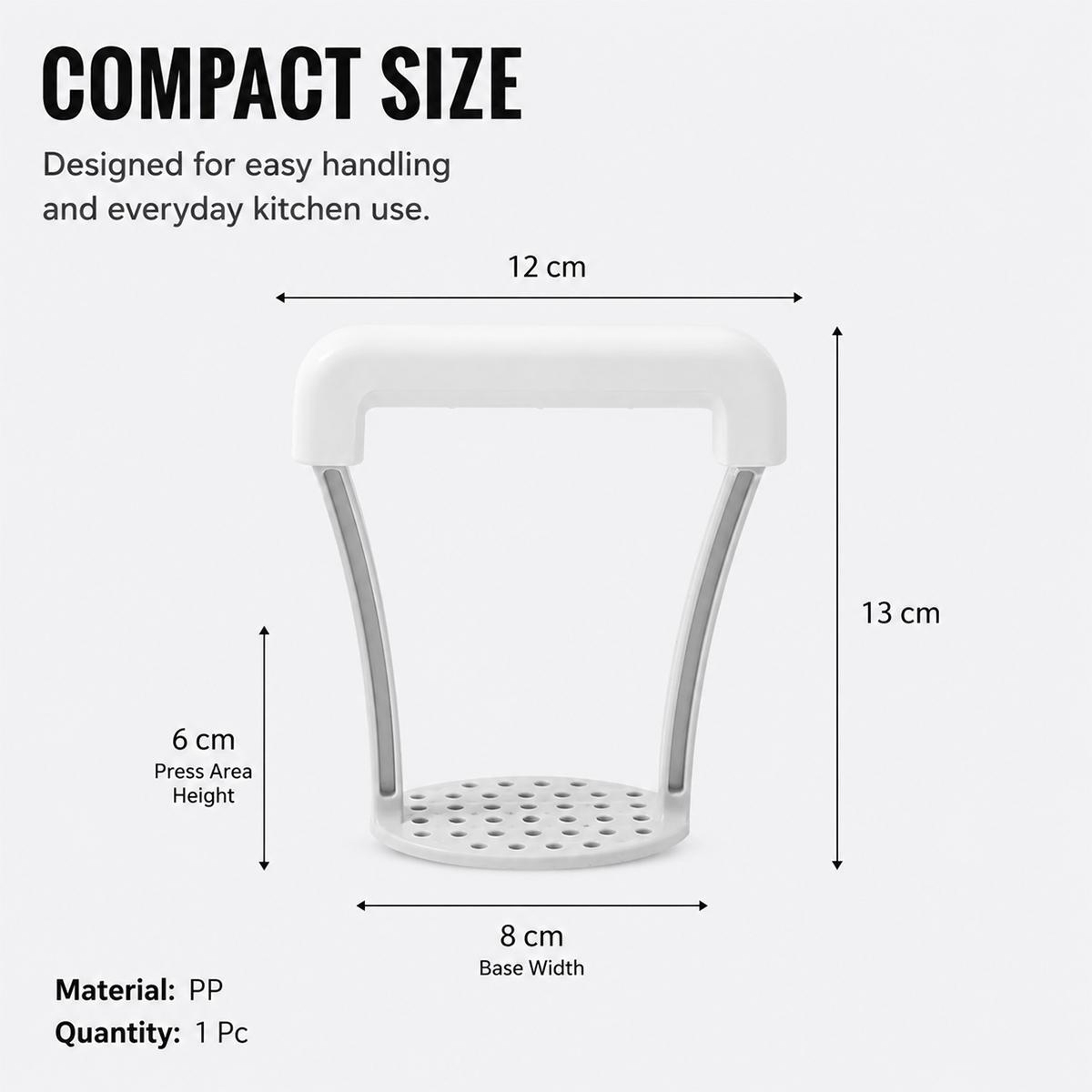 Manual Potato Masher PP Kitchen Masher For Smooth Potatoes And Vegetables 7