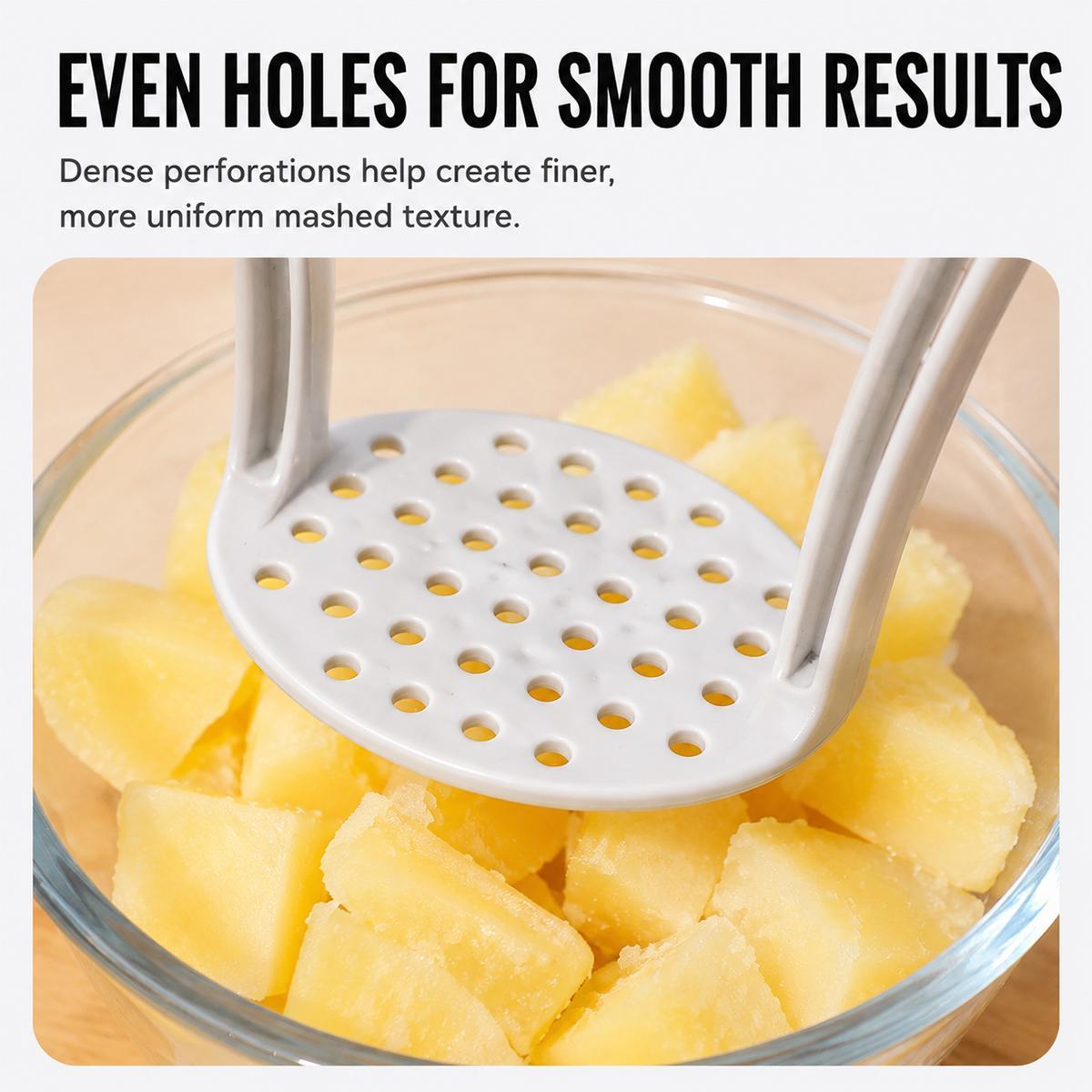 Manual Potato Masher PP Kitchen Masher For Smooth Potatoes And Vegetables 8
