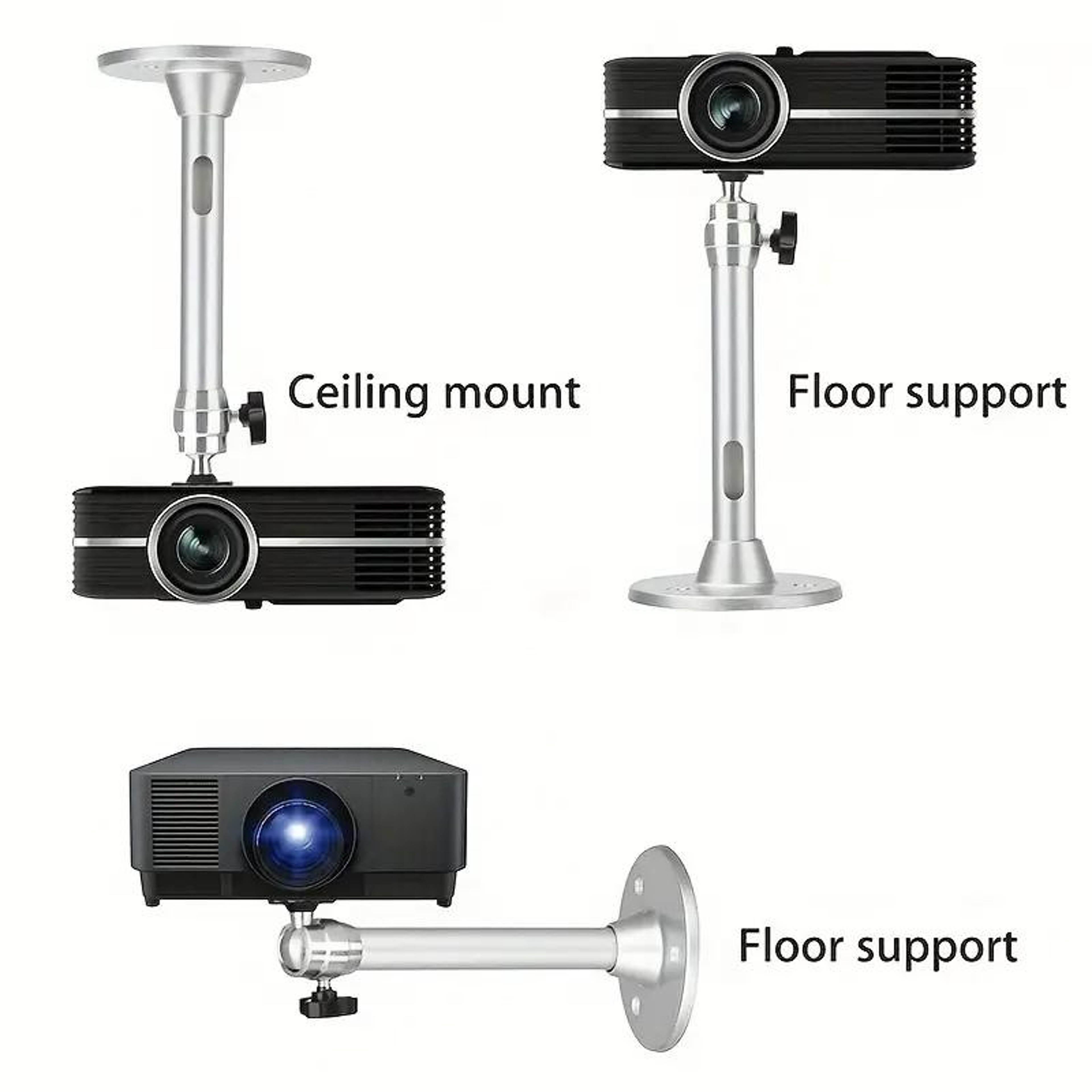 Projector Mount Universal Security Camera Bracket Aluminum Alloy Ceiling Wall Mount – view 5