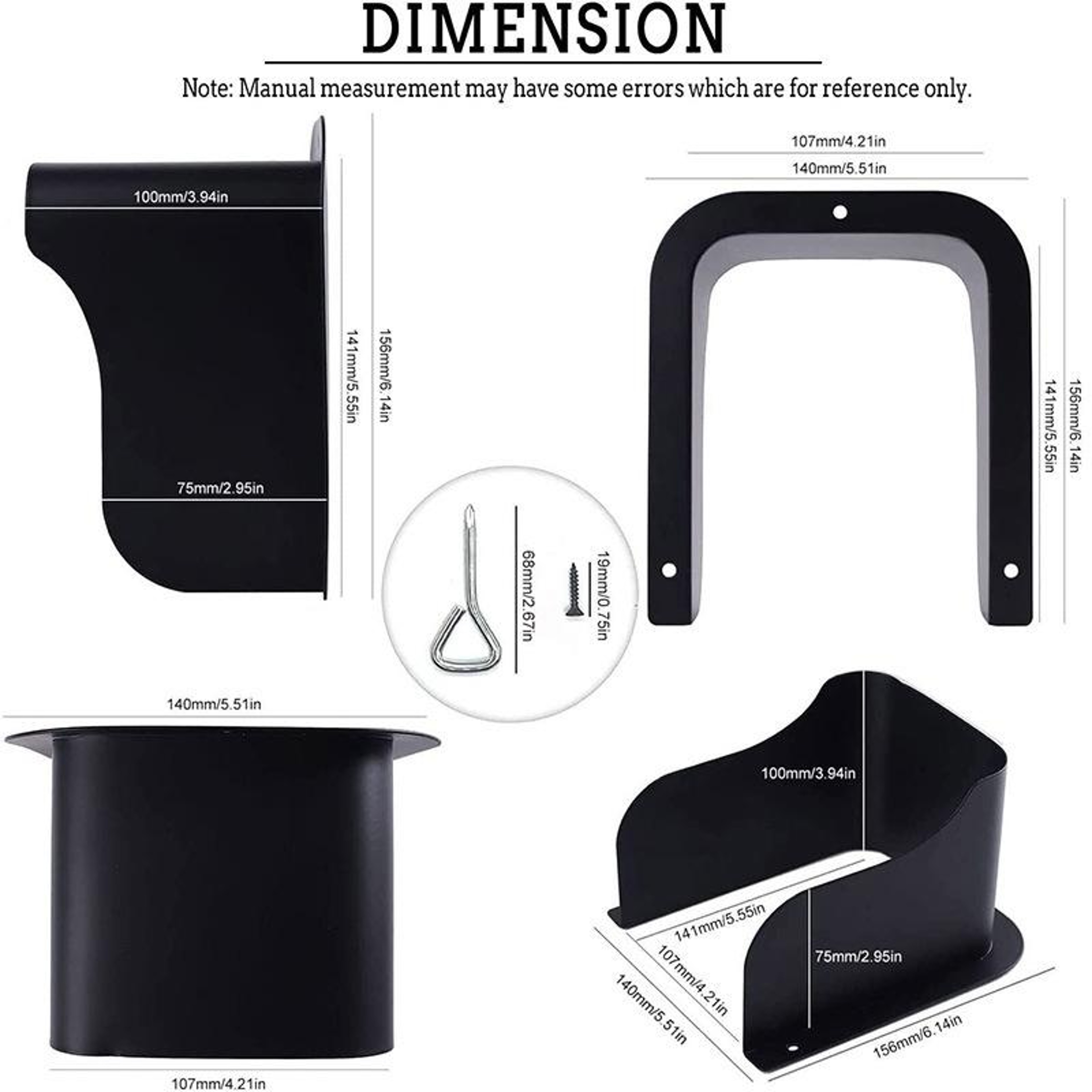 Video Doorbell Cover Metal Rainproof Doorbell Cover Outdoor Weather Shield – view 3
