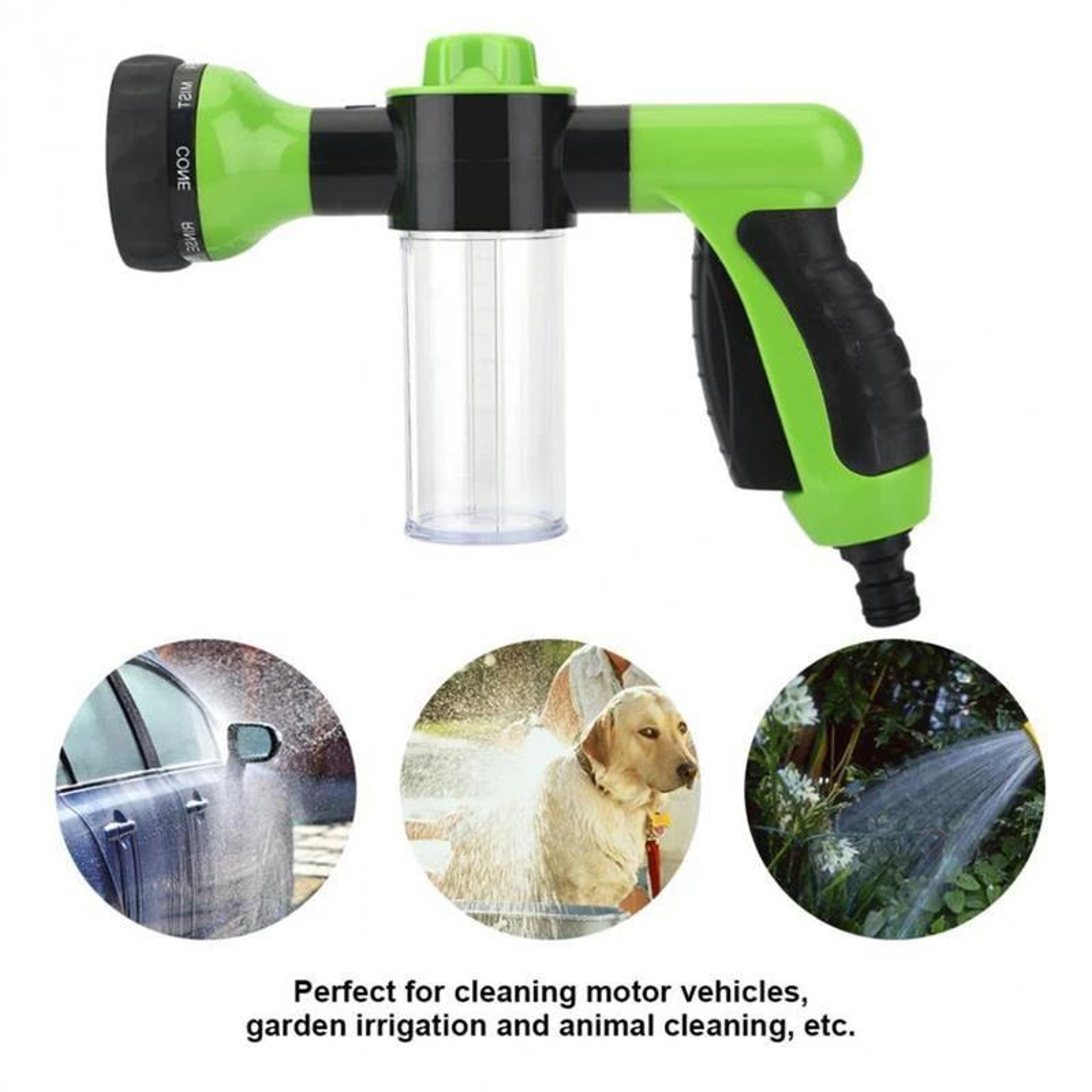 Professional Foam Car Wash Nozzle High Pressure Water Sprayer With Spray Modes 1