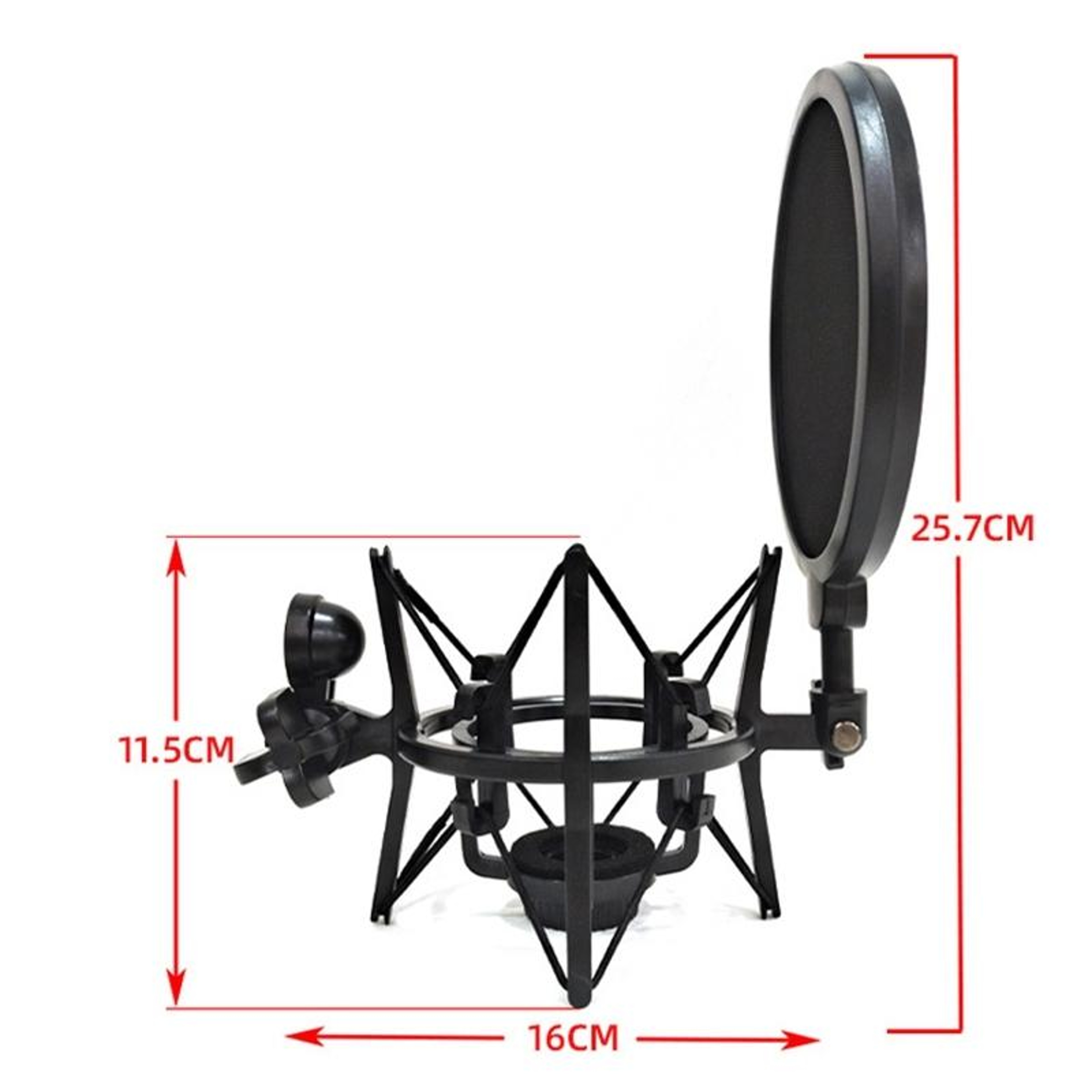 Microphone Shock Mount ABS Shockproof Microphone Holder For Recording Streaming And Podcasting 2