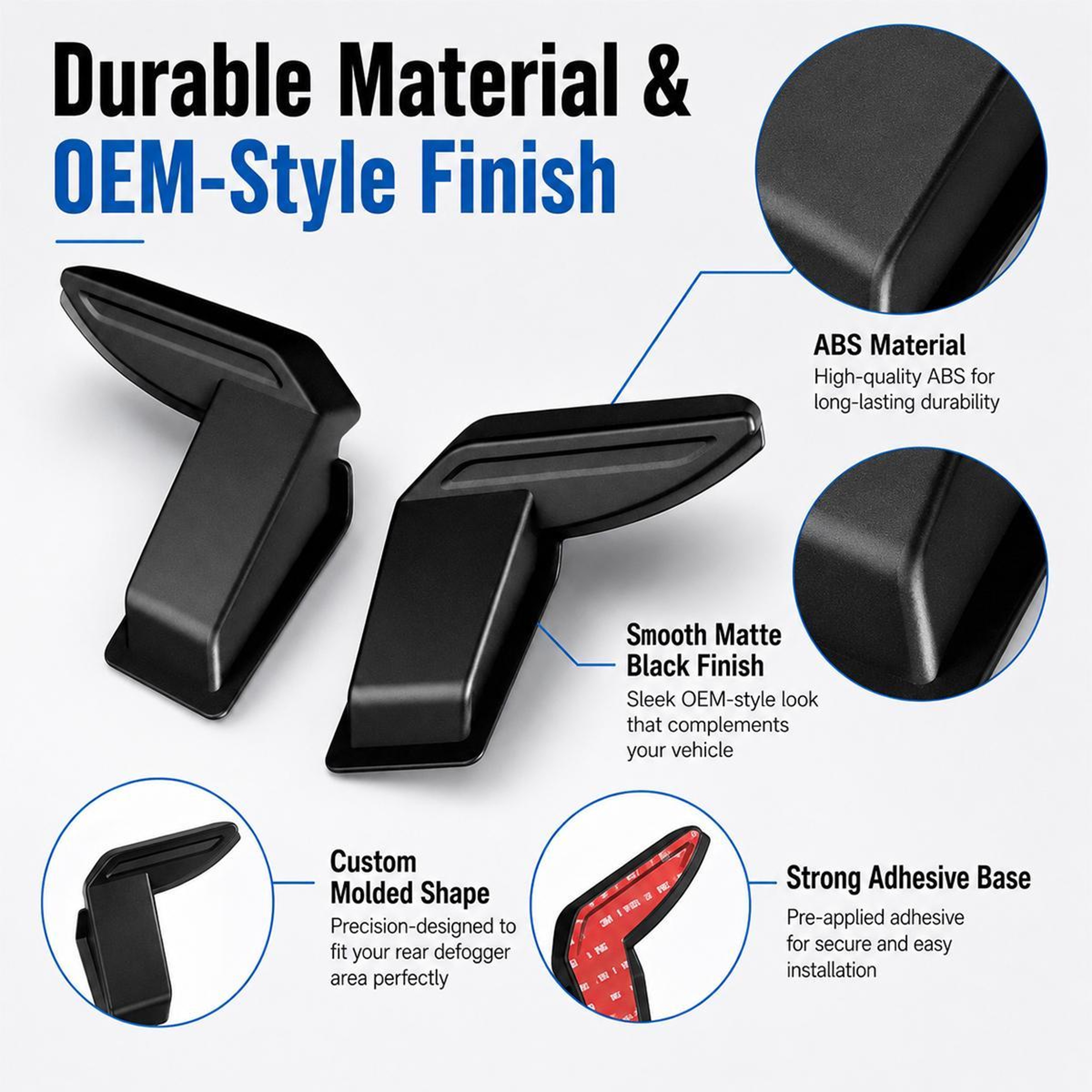 Car Rearview Mirror Cover Windshield Demister Cover Anti Fog Mirror Protector – view 3