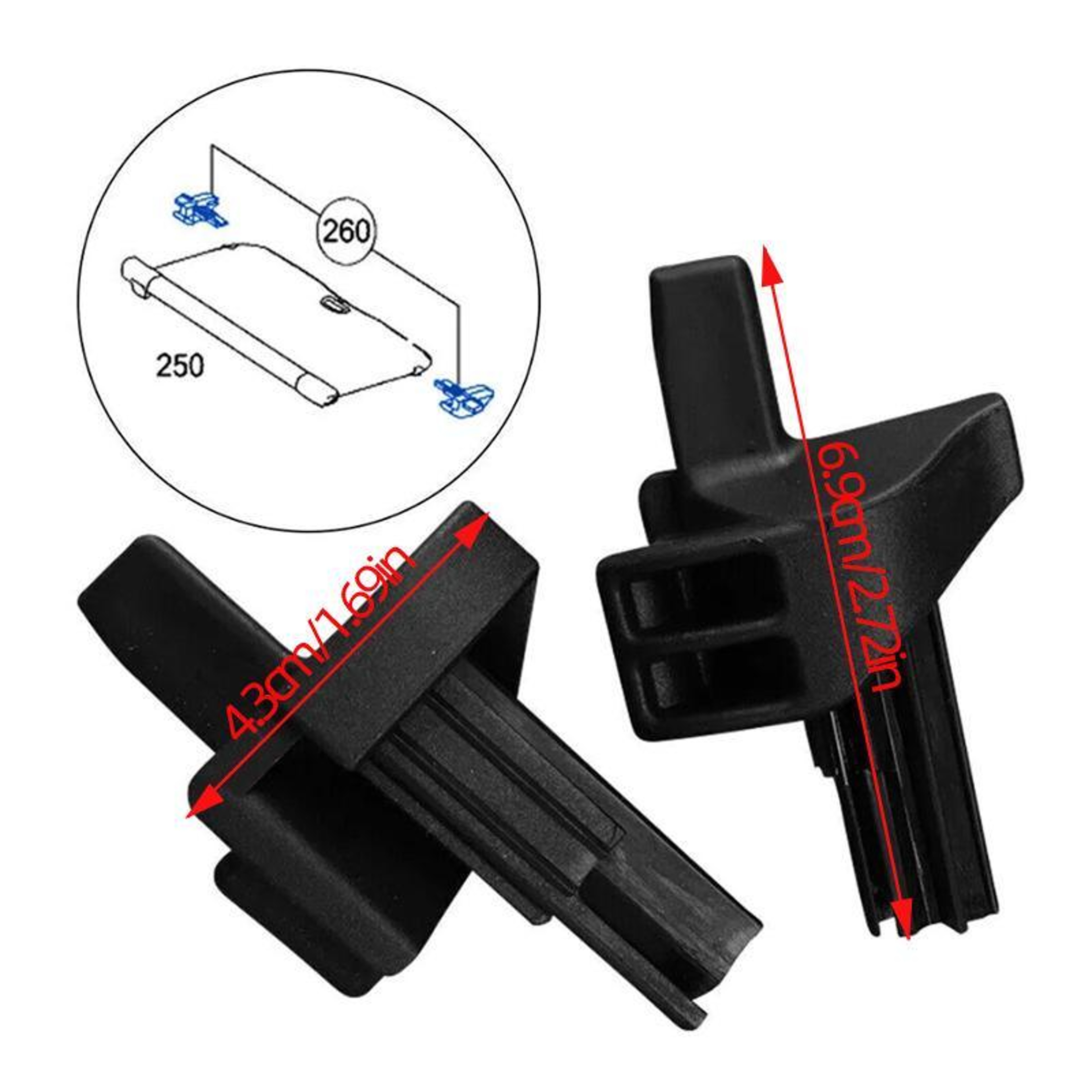 Mercedes Benz W169 A-Class Trunk Lid Retaining Clip Durable ABS Replacement Clips – view 3