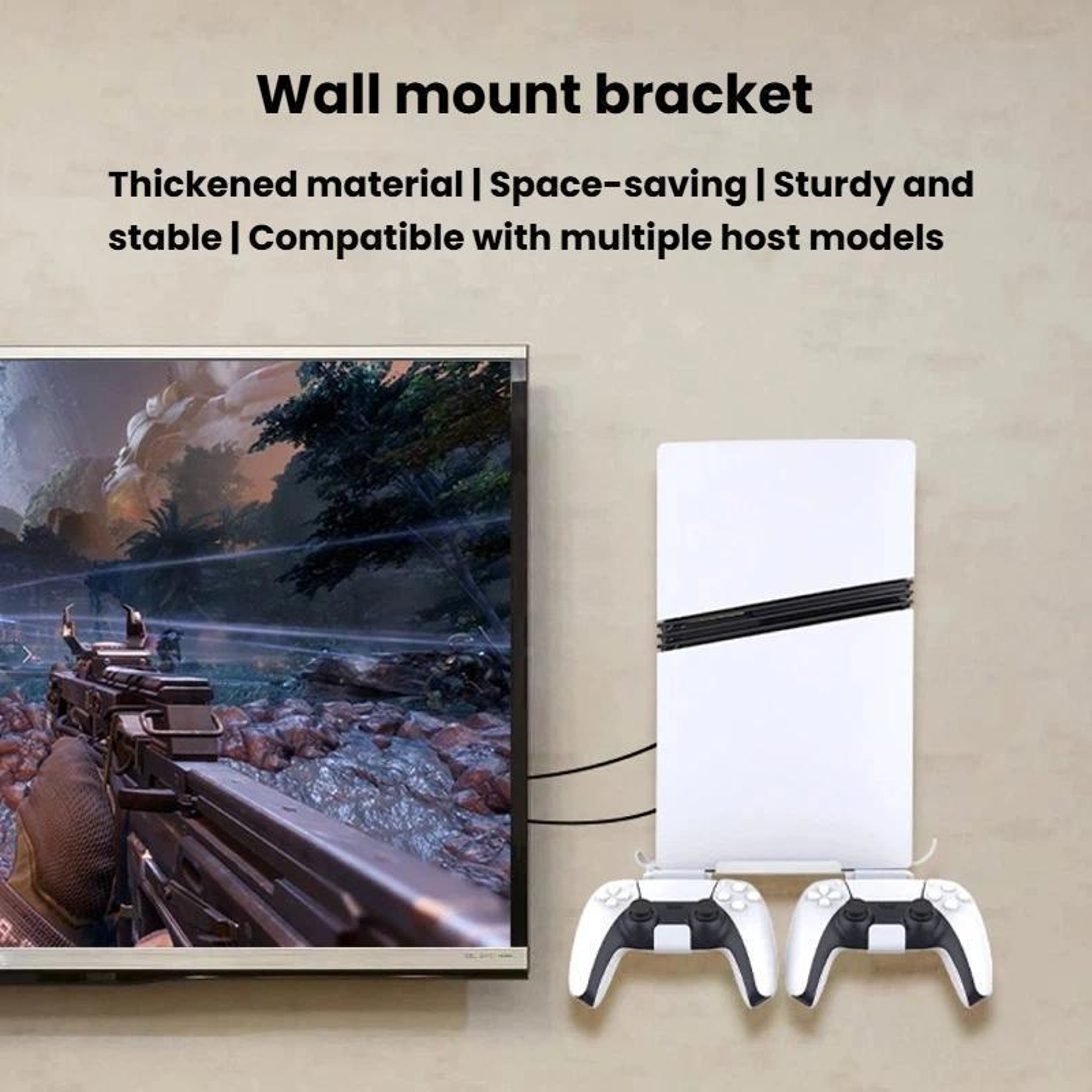 PGTECH GP 531 PS5 Wall Mount Console Organizer Rack For PS5 Pro And PS5 Slim 1