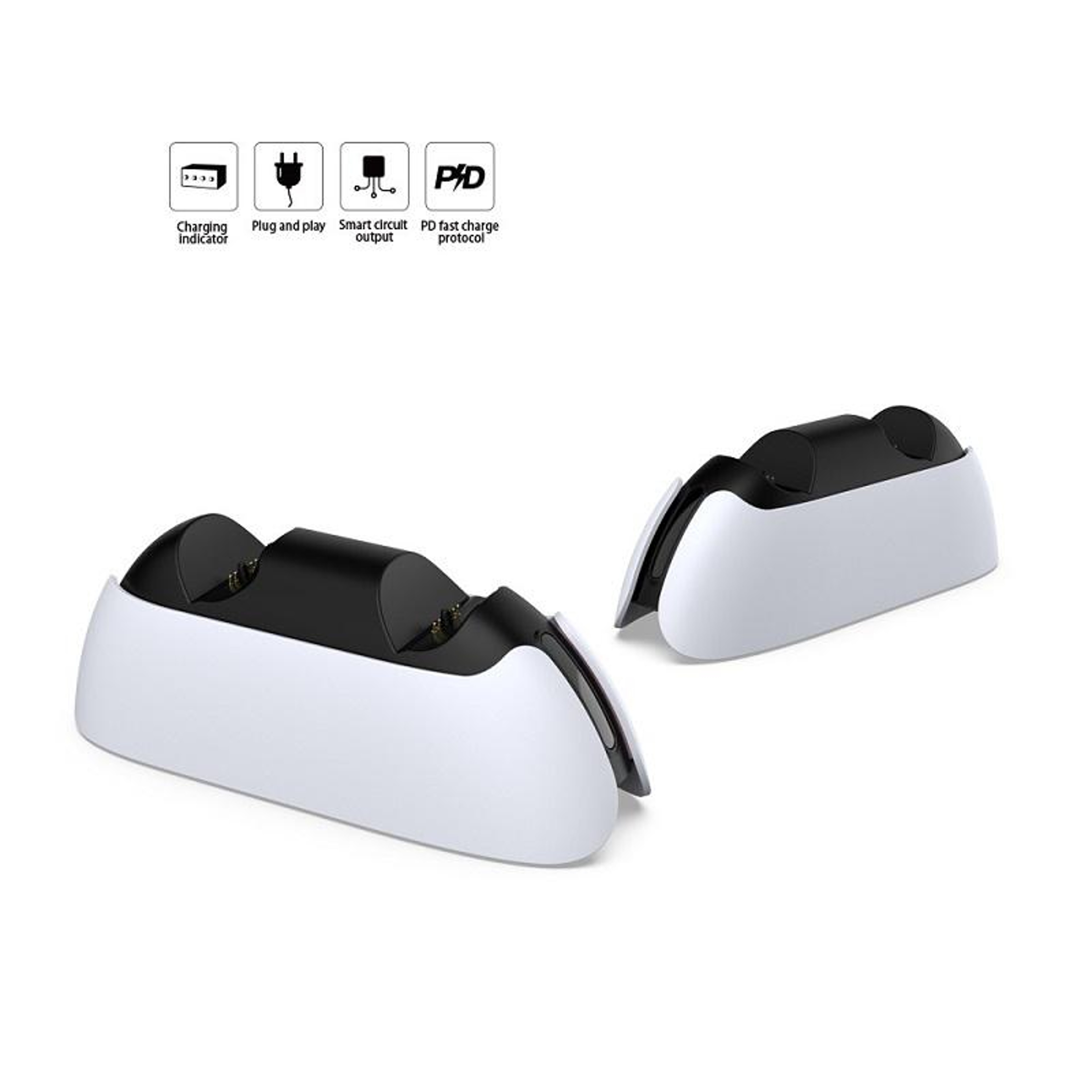DOBE TP505103 PS5 Controller Charging Station With LED Indicator DualSense Dock 1