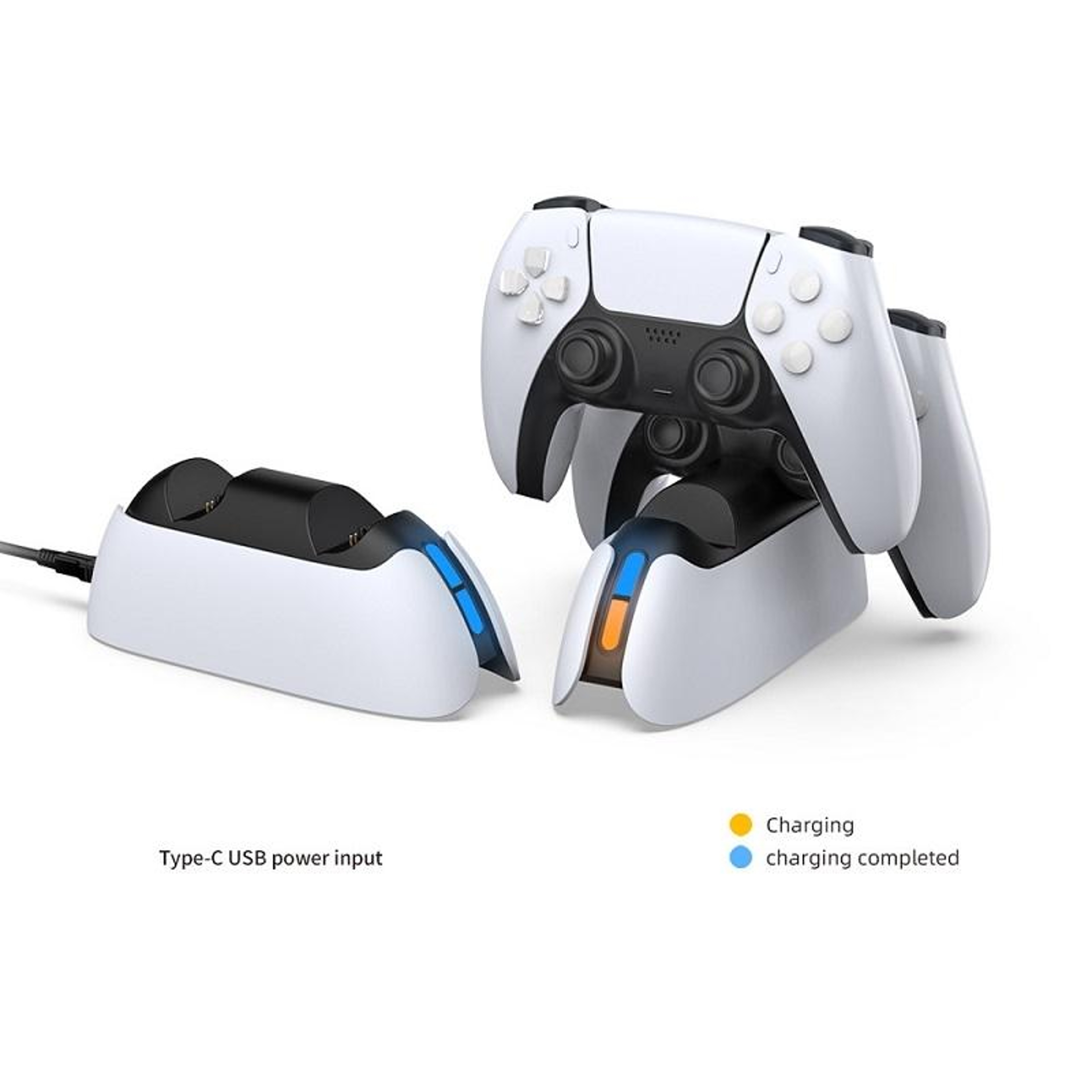 DOBE TP505103 PS5 Controller Charging Station With LED Indicator DualSense Dock 4