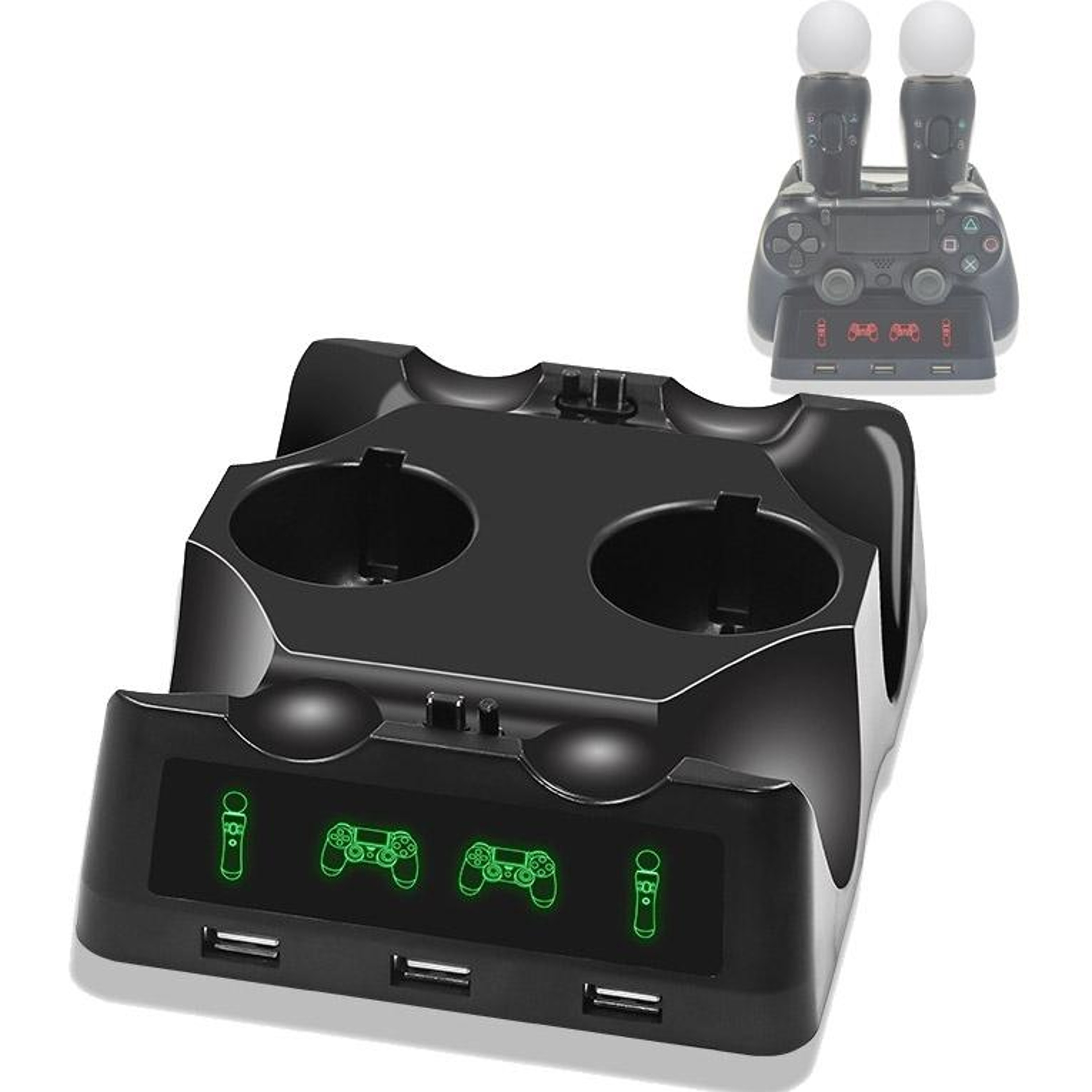 DOBE TP505103 PS5 Controller Charging Station With LED Indicator DualSense Dock 8