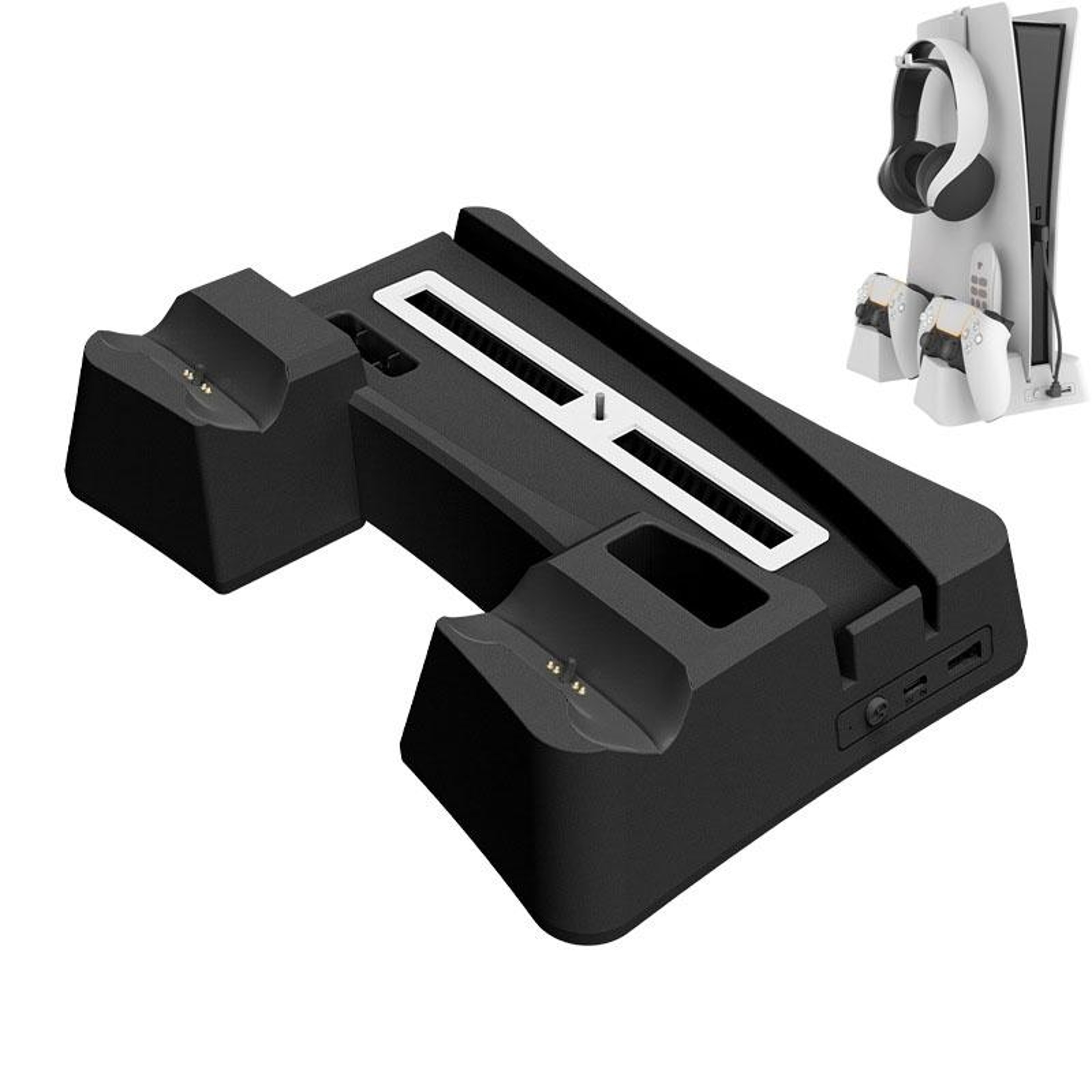 Iplay PS5 Digital Cooling Stand With Dual Controller Charging Dock And Storage Base 5