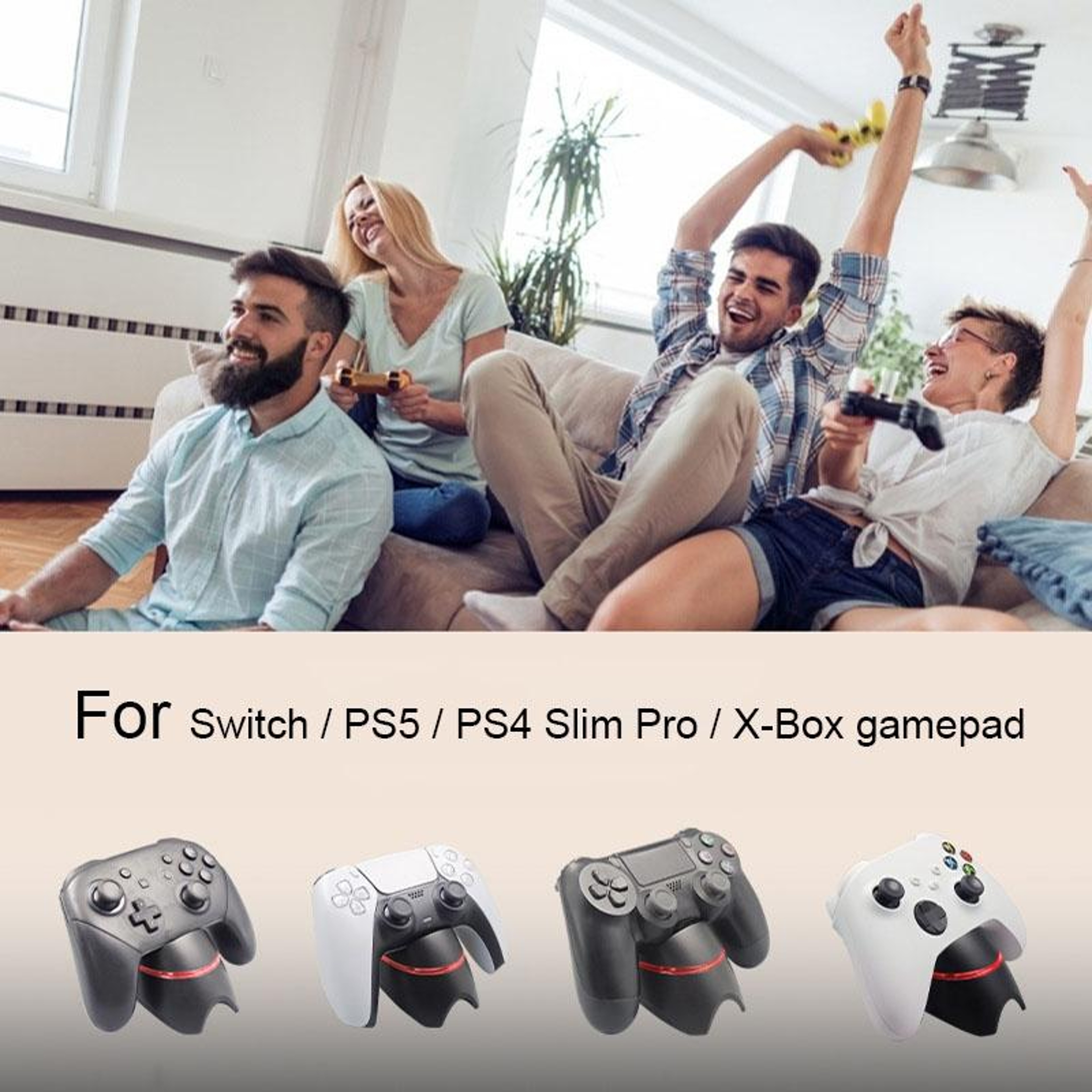 Iplay HBX252 Gamepad Charger Magnetic Charging Dock For PS5 Controller Switch PS4 Xbox 6