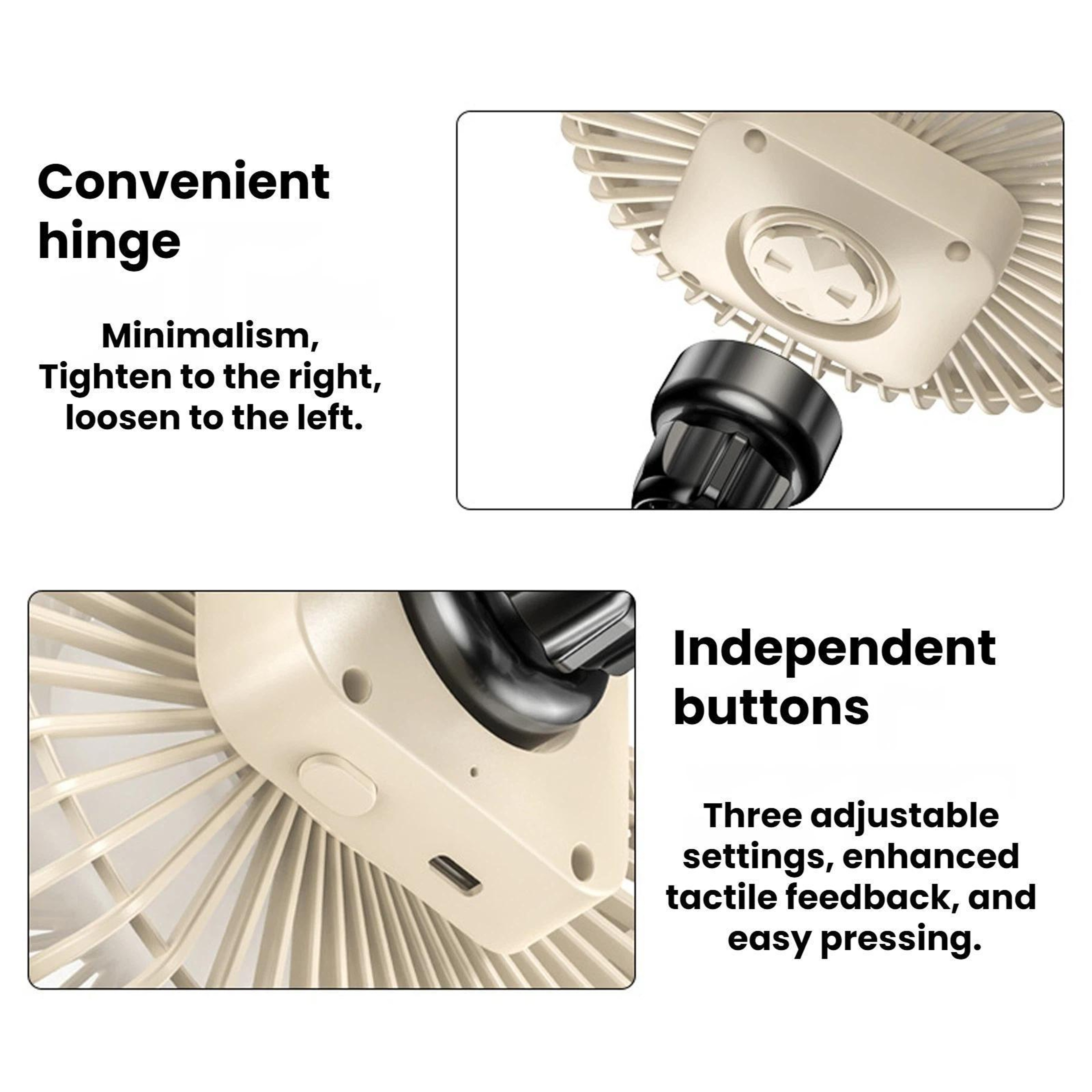 Universal Car Headrest Fan USB Powered Rear Seat Cooling Fan with Speed Adjustable Quiet Airflow – view 4