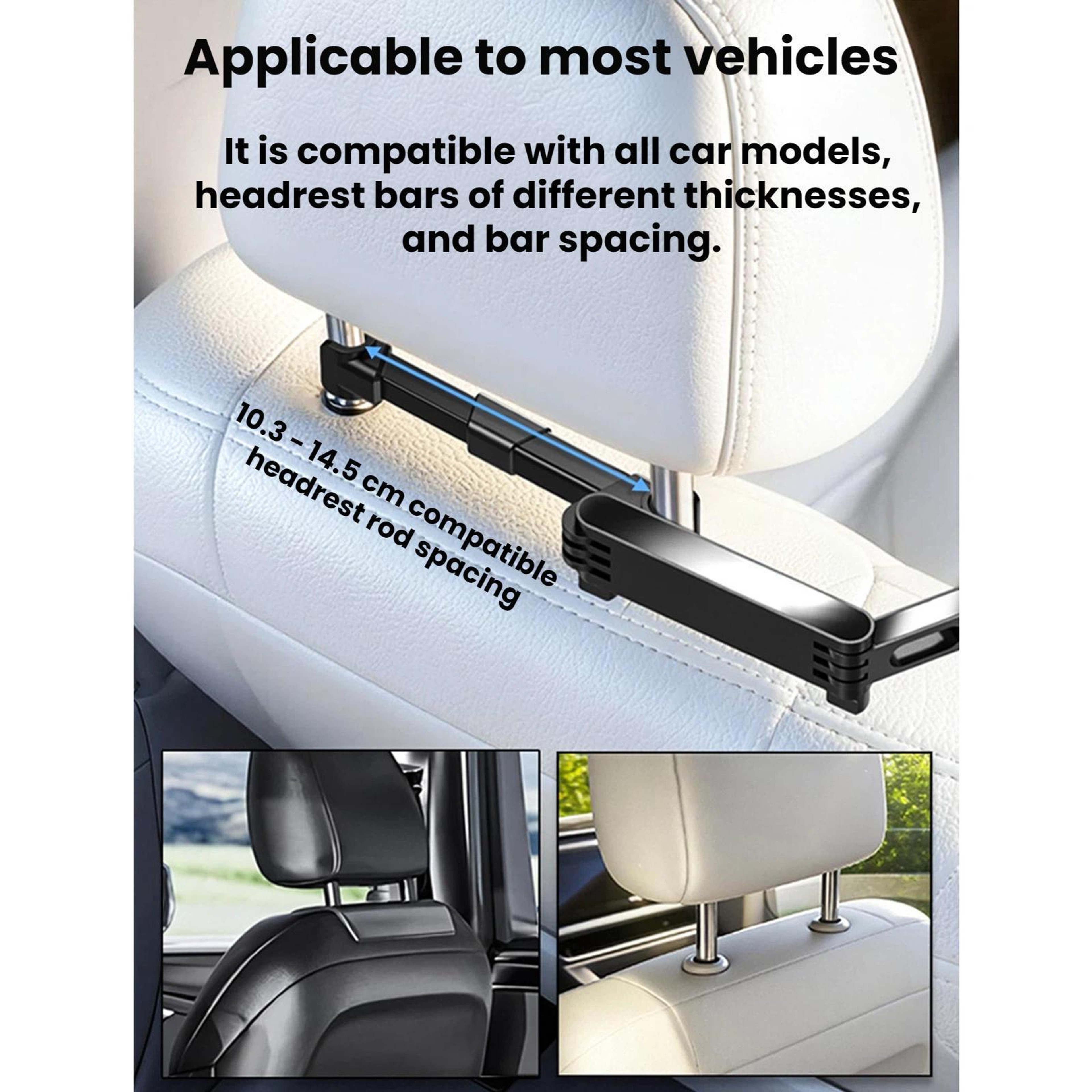 Universal Car Headrest Fan USB Powered Rear Seat Cooling Fan with Speed Adjustable Quiet Airflow – view 6