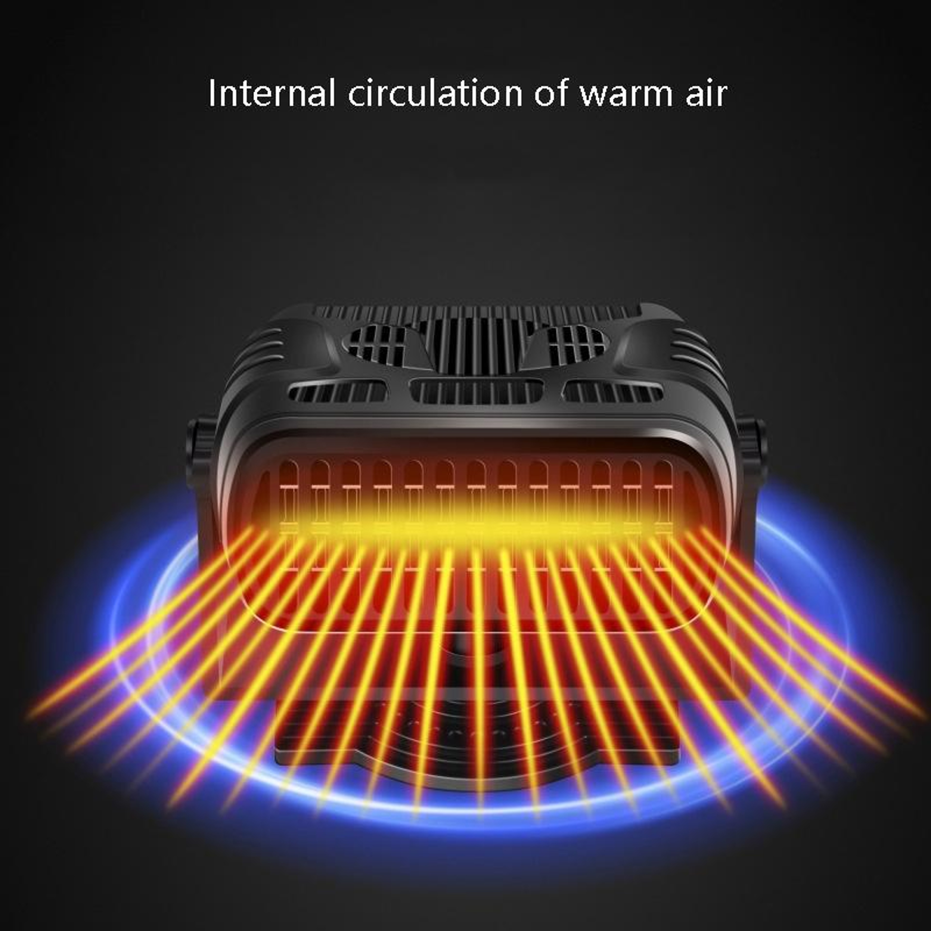 Portable Car Heater Fan with Windshield Defroster and Cooling Demister for Trucks – view 6