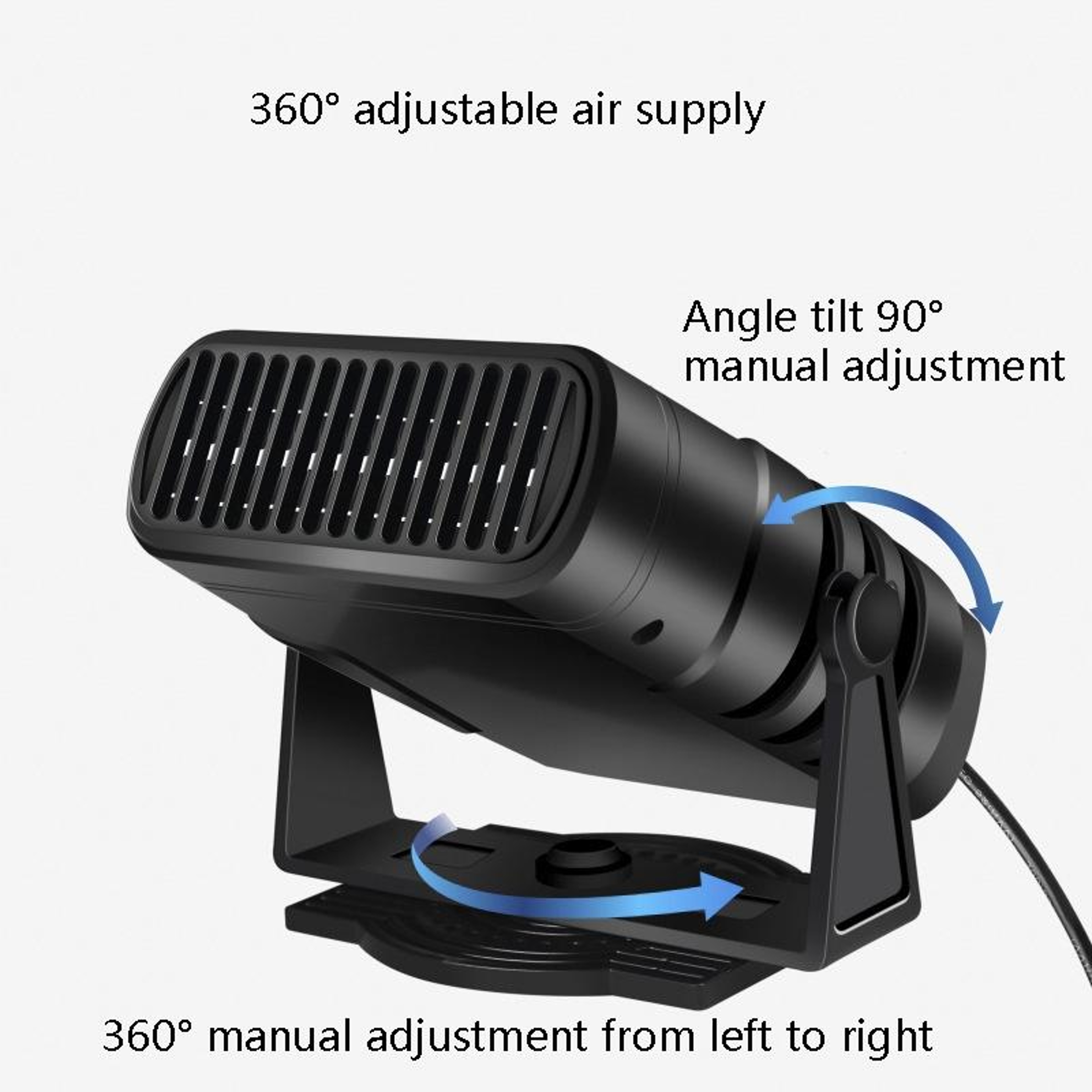 Portable Car Heater Fan with Windshield Defroster and Cooling Demister for Trucks – view 7